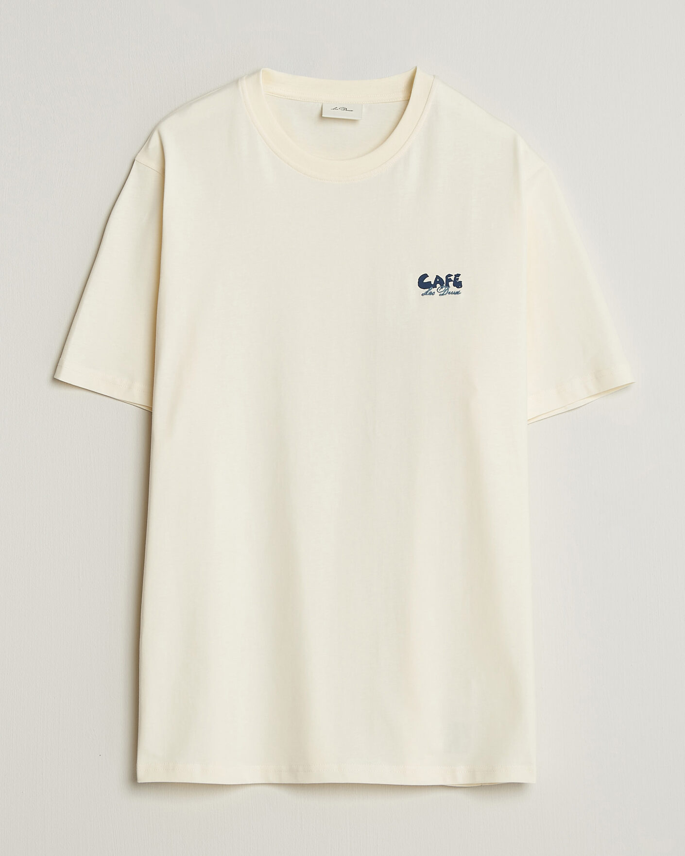 Herr | T-Shirts | LES DEUX | Café Backprint T-Shirt Light Ivory