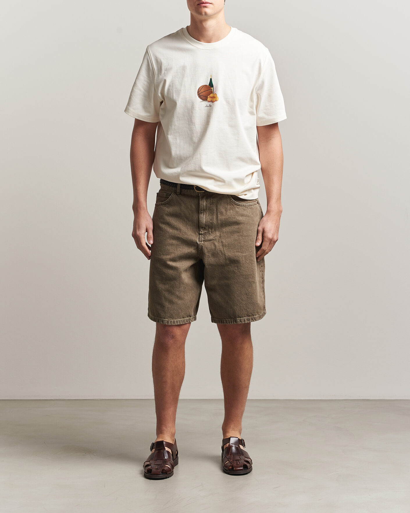 Herr | Shorts | LES DEUX | Denim Shorts Light Brown