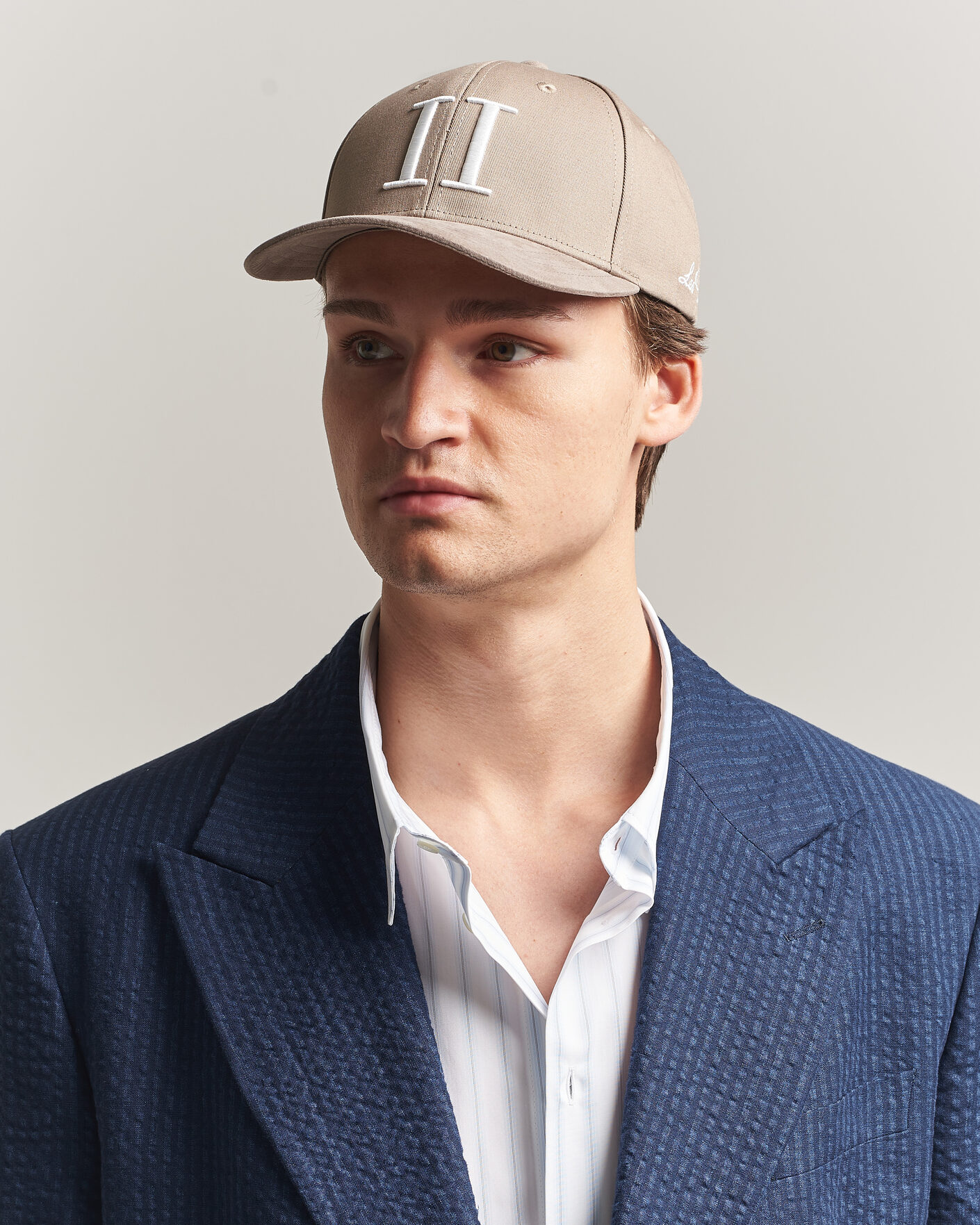 Herr | Hattar & kepsar | LES DEUX | Baseball Cap Suede II Desert Taupe Beige