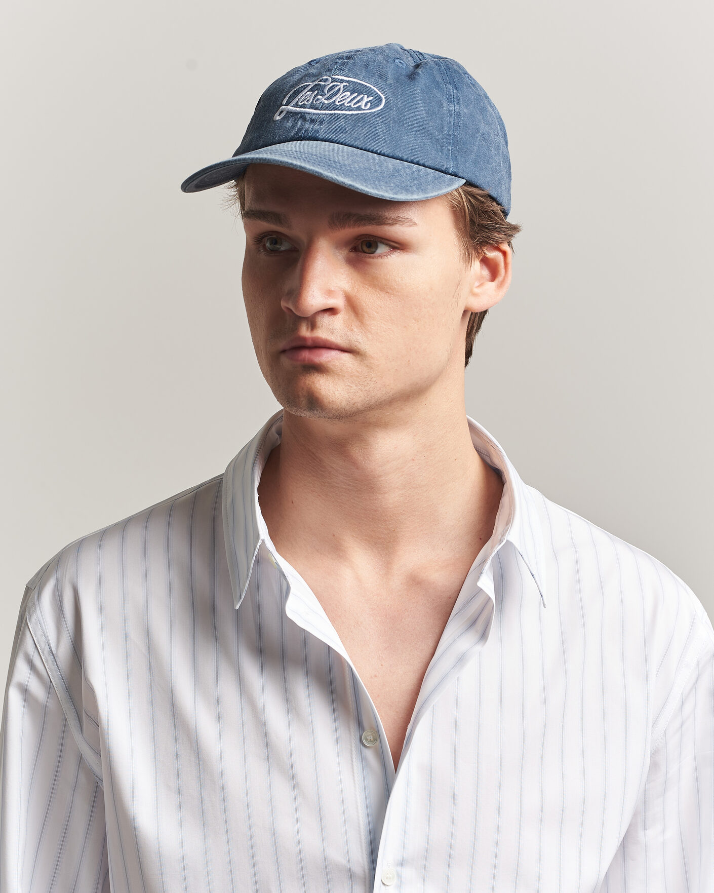 Herr | Hattar & kepsar | LES DEUX | Logo Dad Cap Dark Denim Blue
