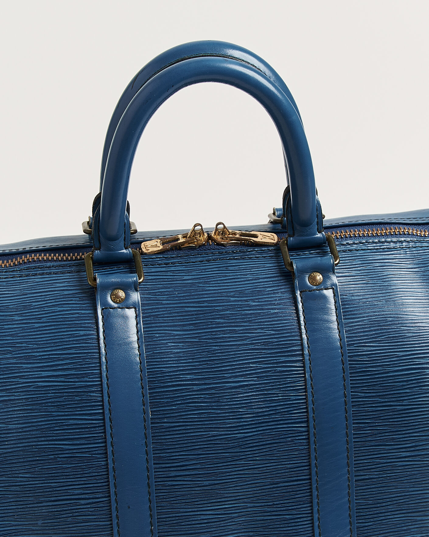 Herr | Pre-Owned & Vintage Bags | Louis Vuitton Pre-Owned | Keepall 45 Epi Leather Blue