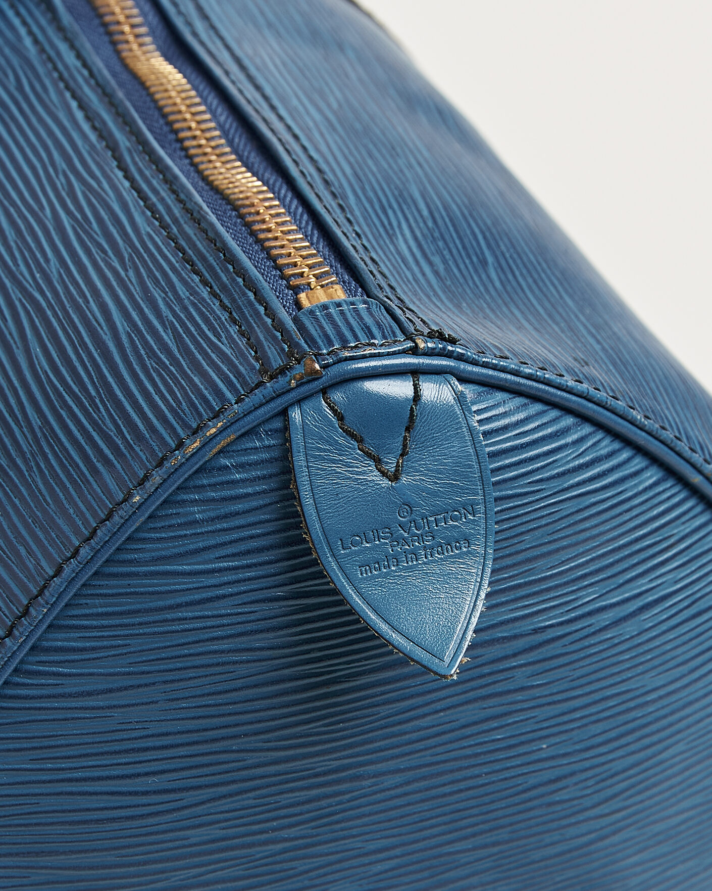 Herr | Pre-Owned & Vintage Bags | Louis Vuitton Pre-Owned | Keepall 45 Epi Leather Blue