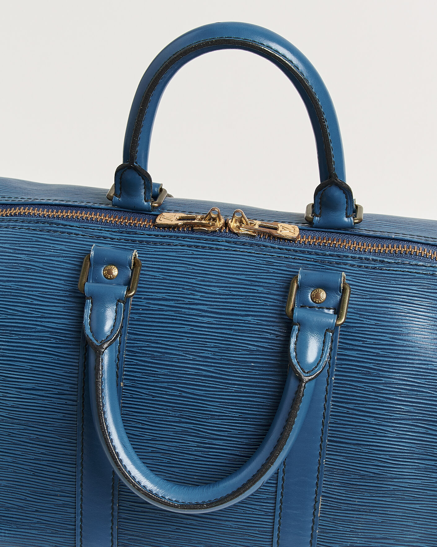 Herr | Pre-Owned & Vintage Bags | Louis Vuitton Pre-Owned | Keepall 45 Epi Leather Blue