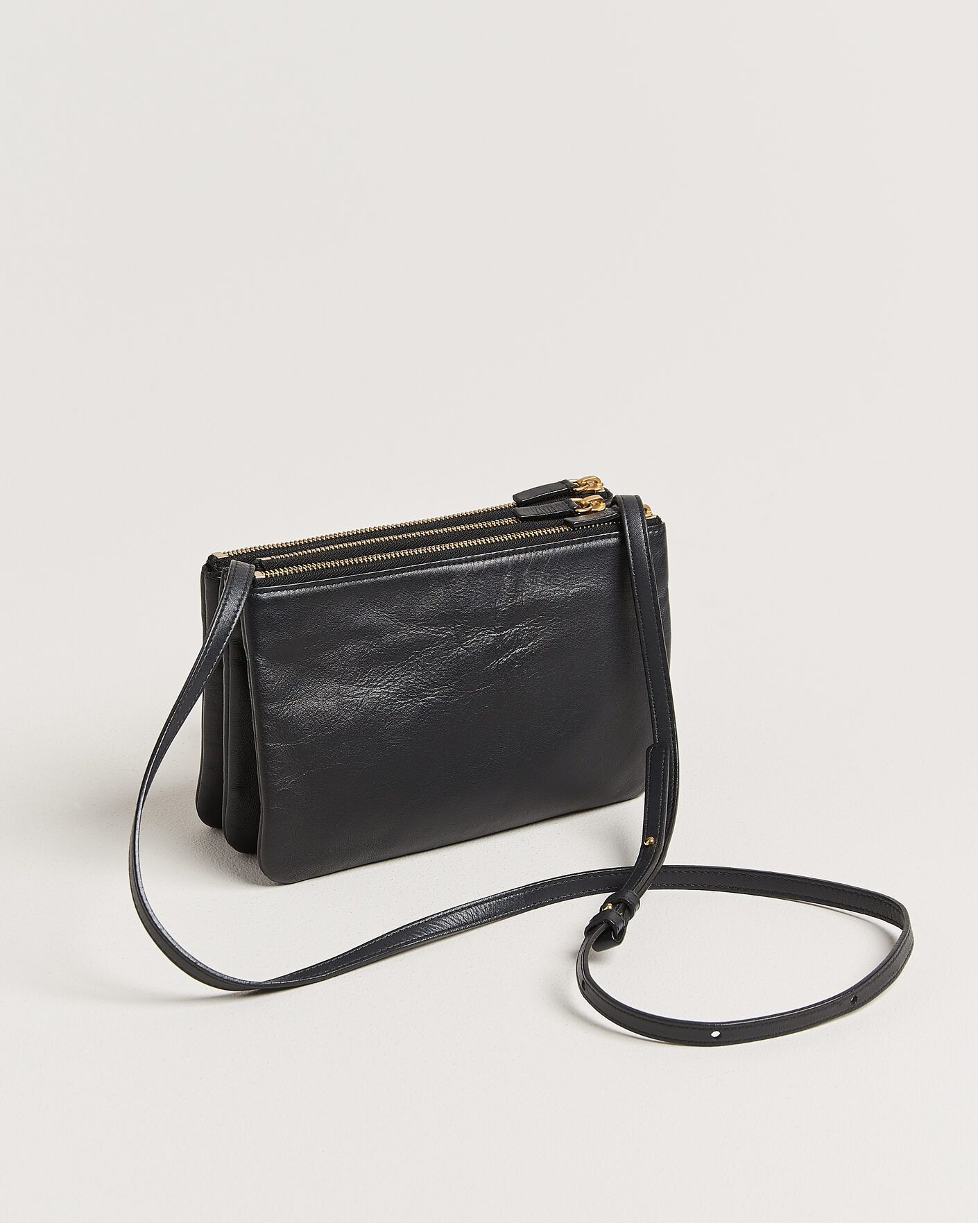 Herr | Pre-Owned & Vintage Bags | Celine Pre-Owned | Trio Bag Small Leather Black