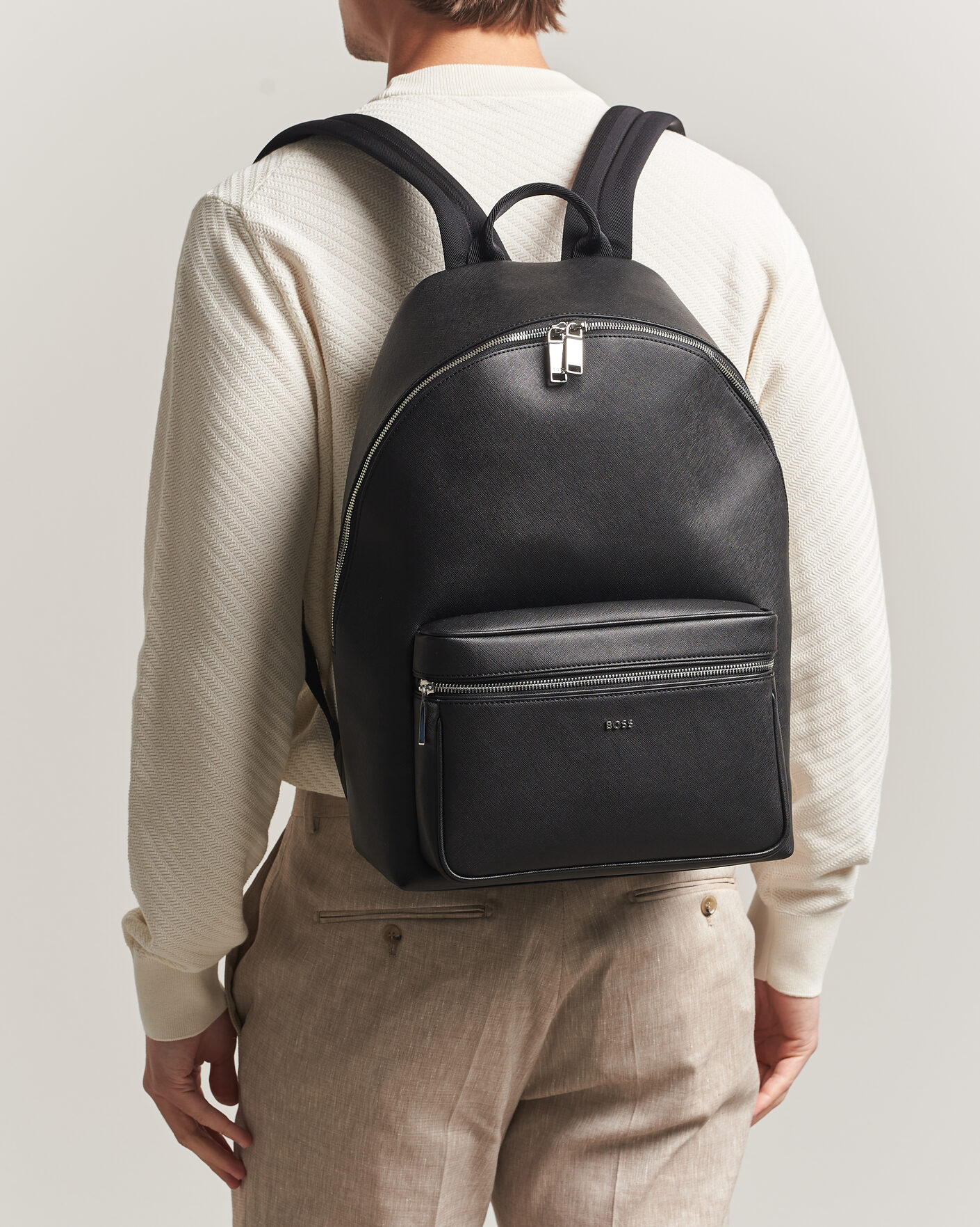 Herr | Väskor | BOSS BLACK | Northon Leather Backpack Black