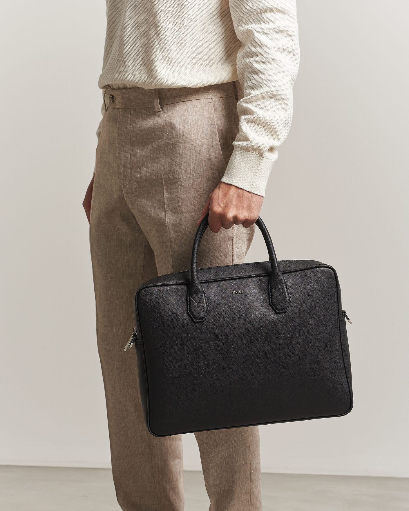 Herr | Väskor | BOSS BLACK | Northon Leather Document Case Black