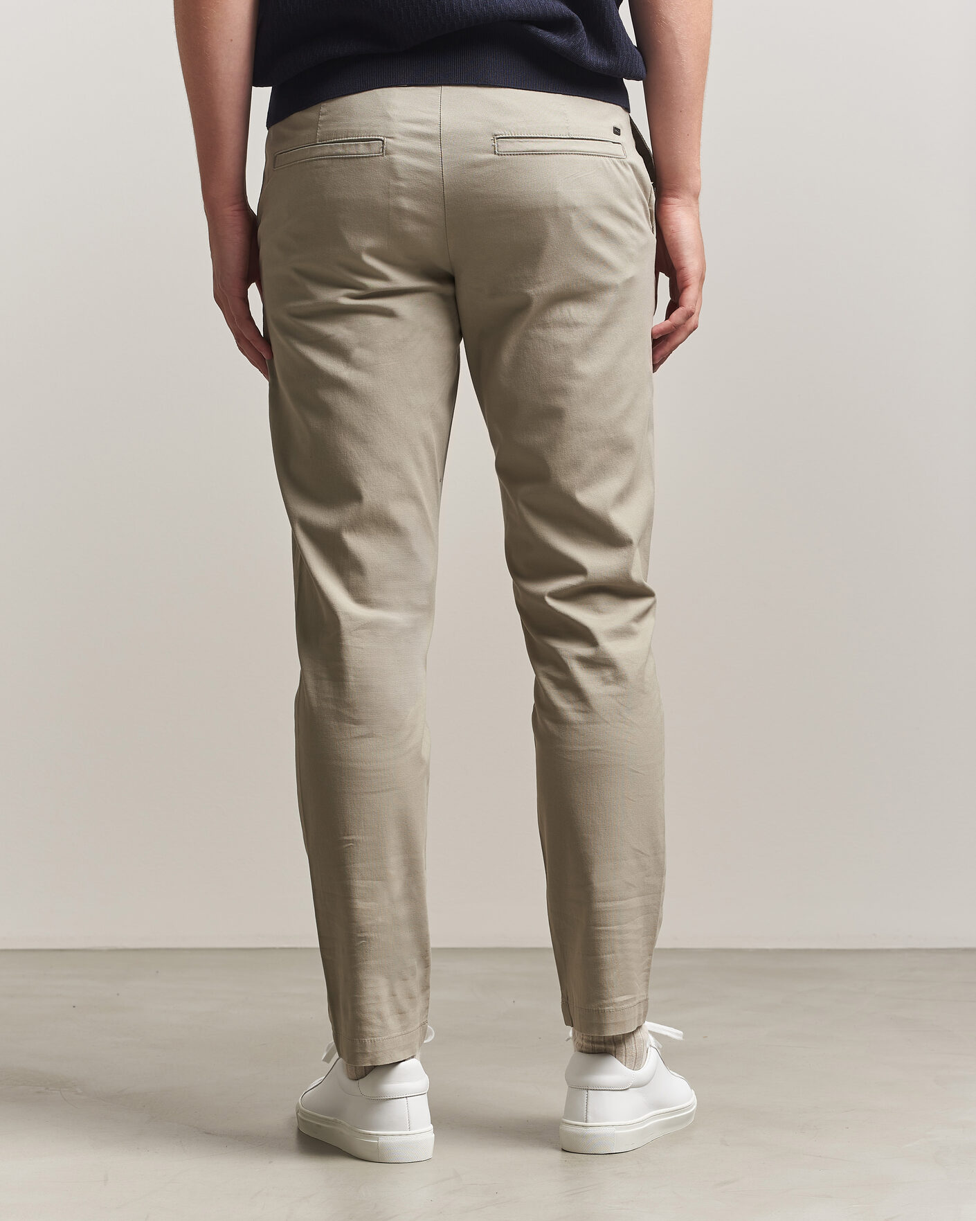 Herr | Byxor | BOSS BLACK | Kaiton Structured Chinos Open Beige