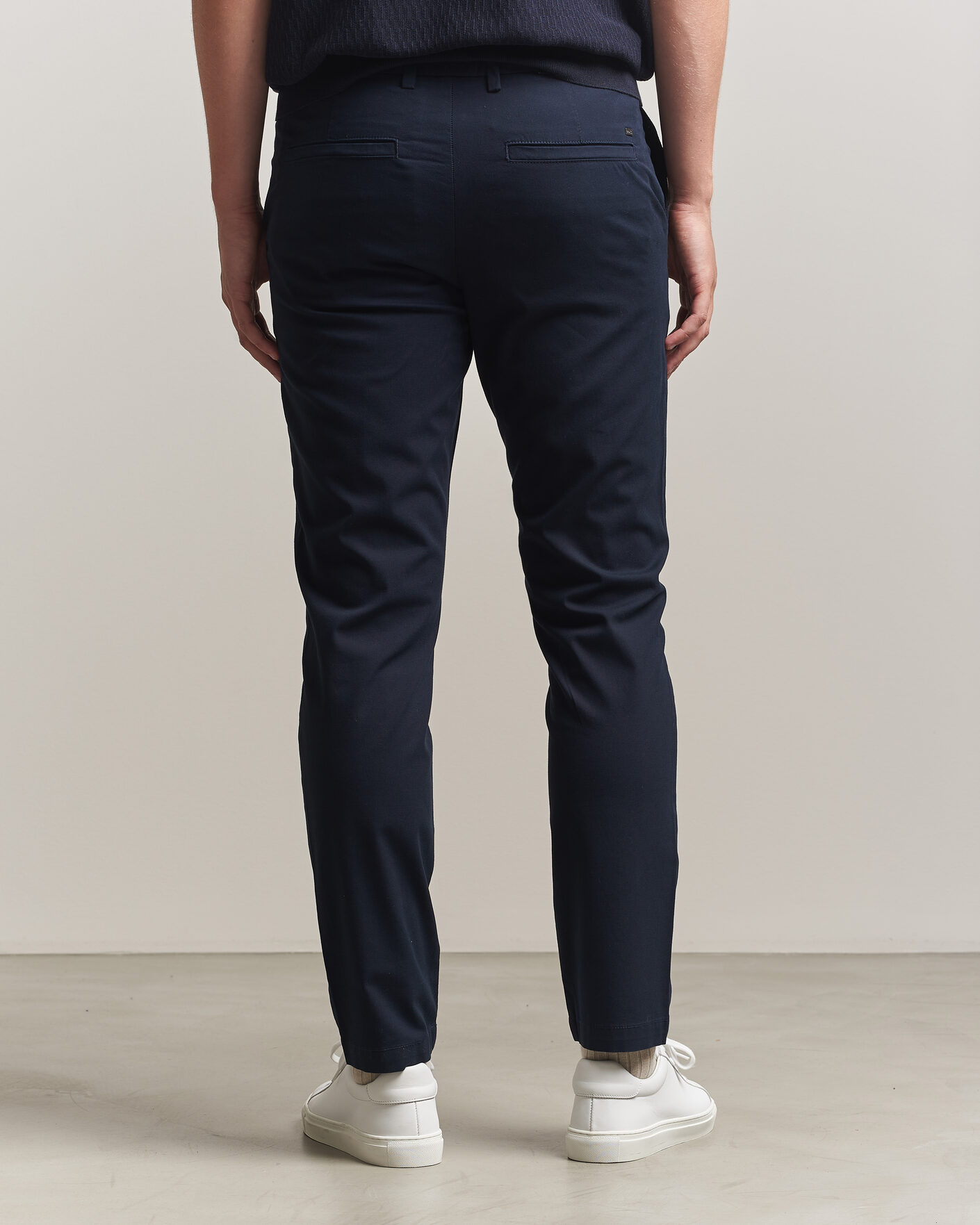 Herr | Byxor | BOSS BLACK | Kaiton Structured Chinos Dark Blue