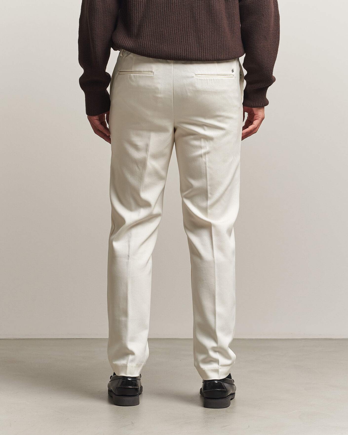 Herr | Byxor | BOSS BLACK | Kane Drawstring Trousers Open White