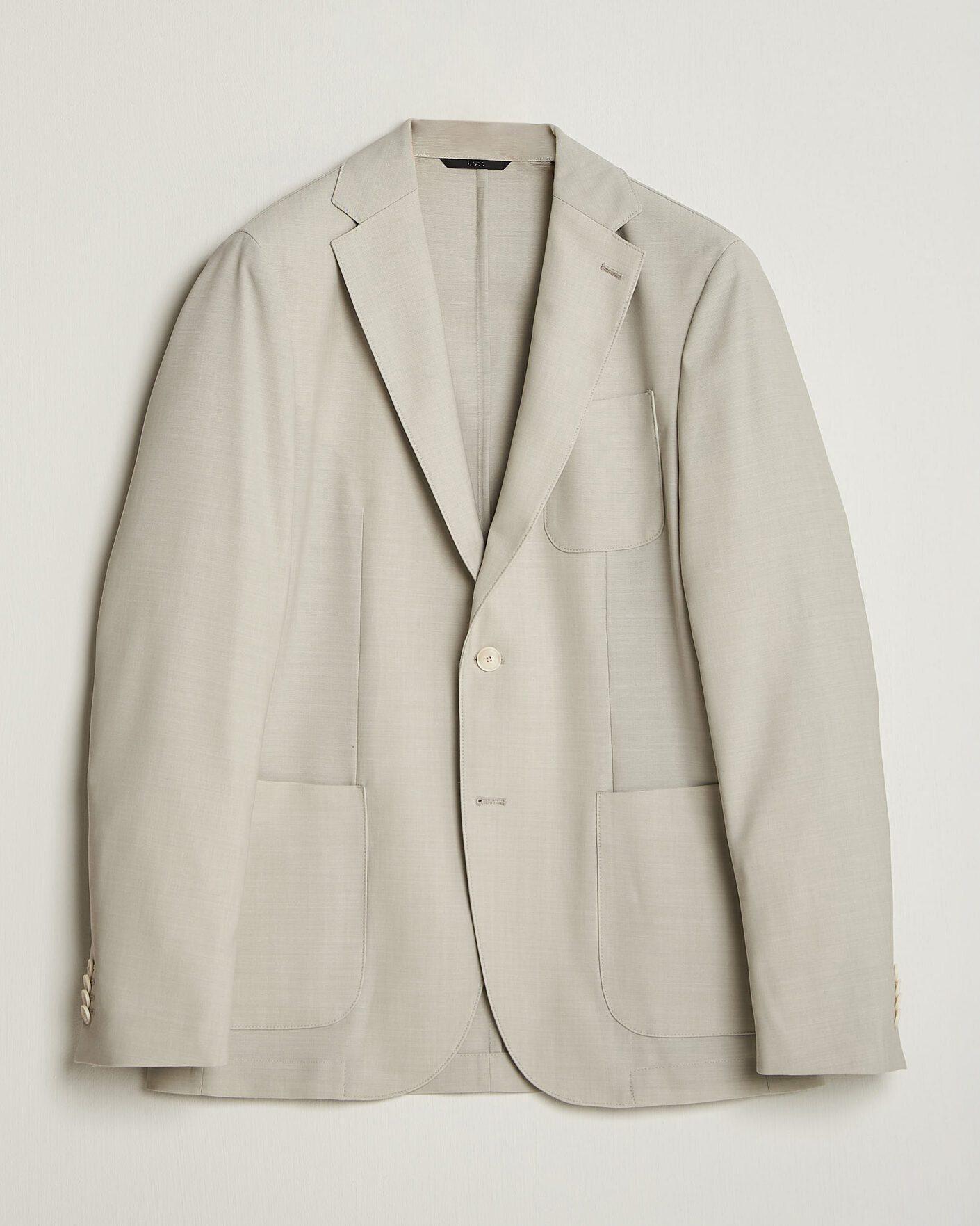Herr | Kavajer | BOSS BLACK | Hanry Wool Patch Pocket Blazer Light Beige