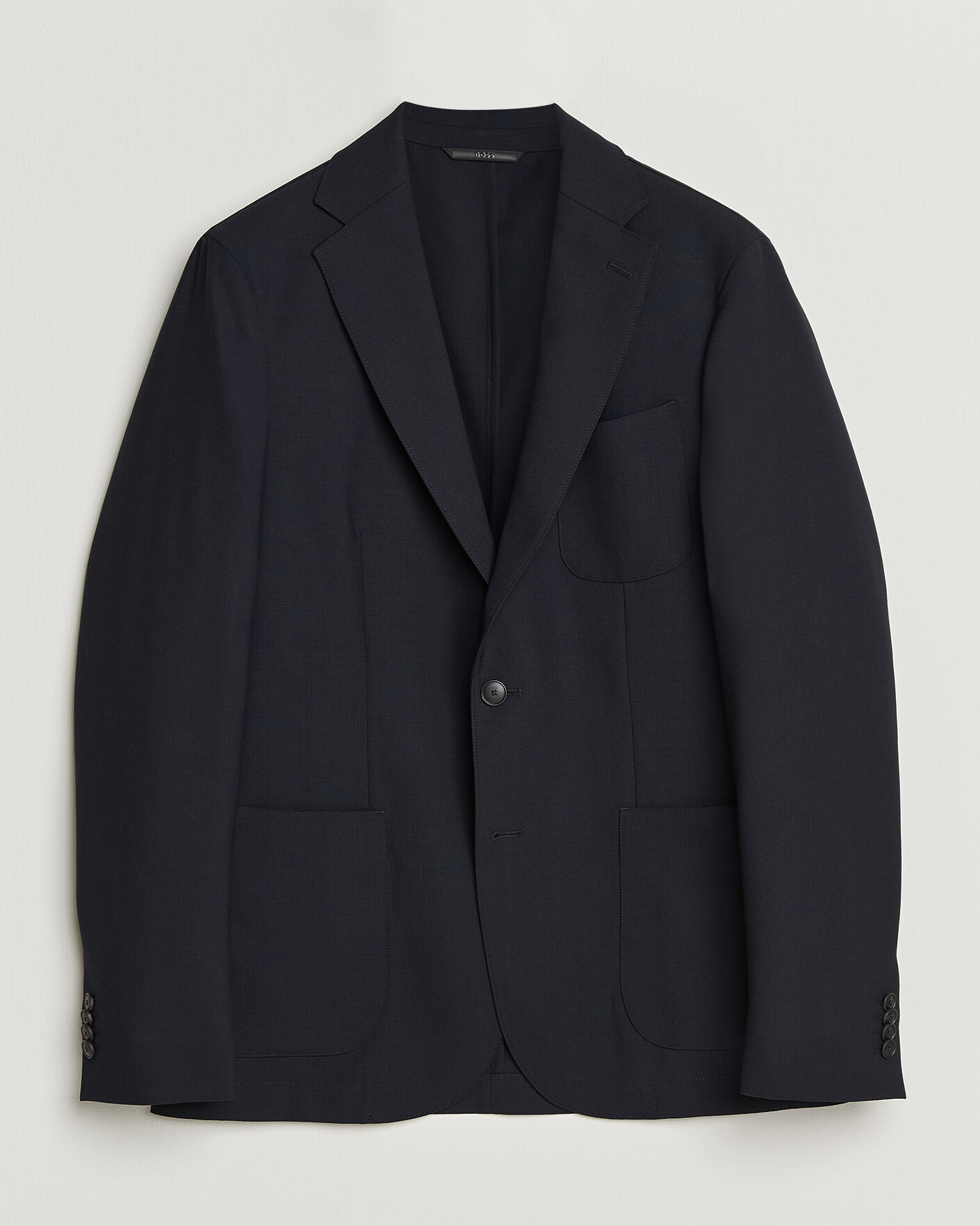 Herr | Kavajer | BOSS BLACK | Hanry Wool Patch Pocket Blazer Dark Blue