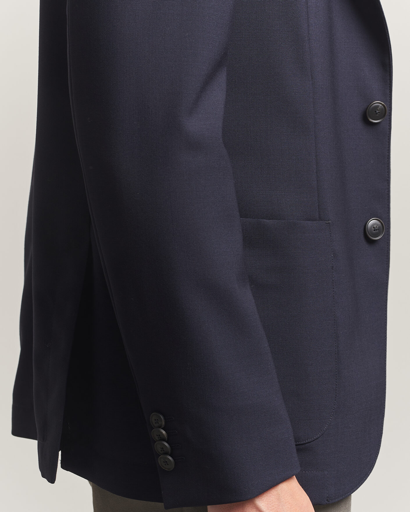 Herr | Kavajer | BOSS BLACK | Hanry Wool Patch Pocket Blazer Dark Blue