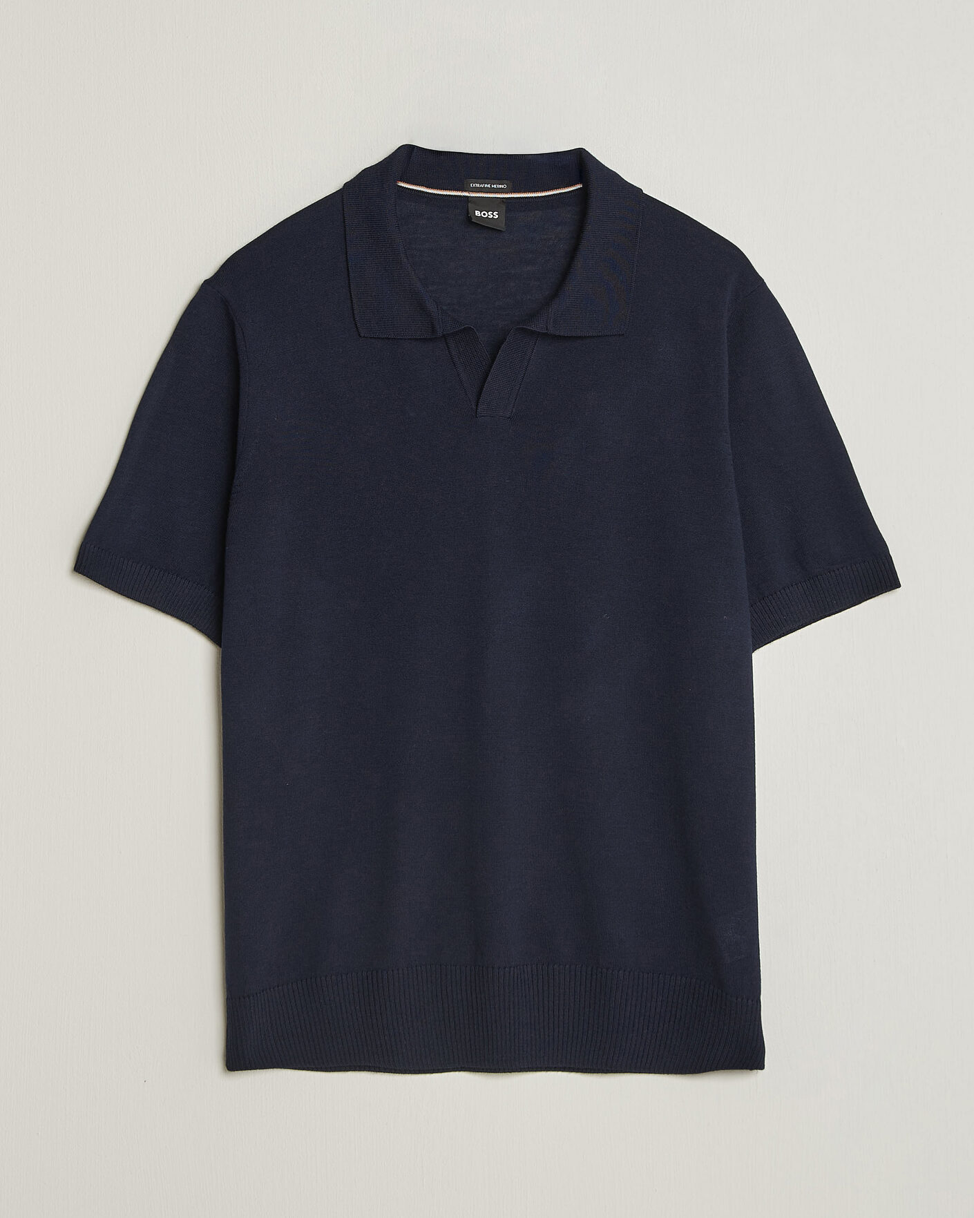 Herr | Pikéer | BOSS BLACK | Lantoni Knitted Polo Dark Blue