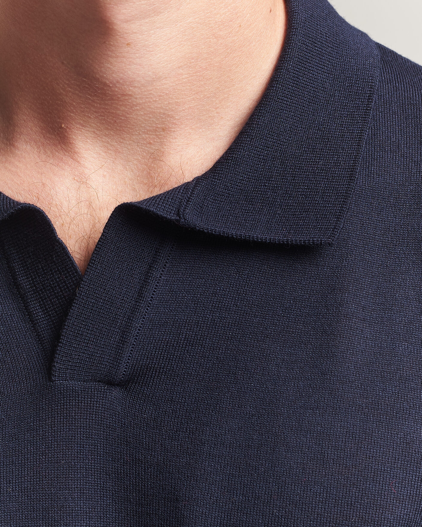 Herr | Pikéer | BOSS BLACK | Lantoni Knitted Polo Dark Blue