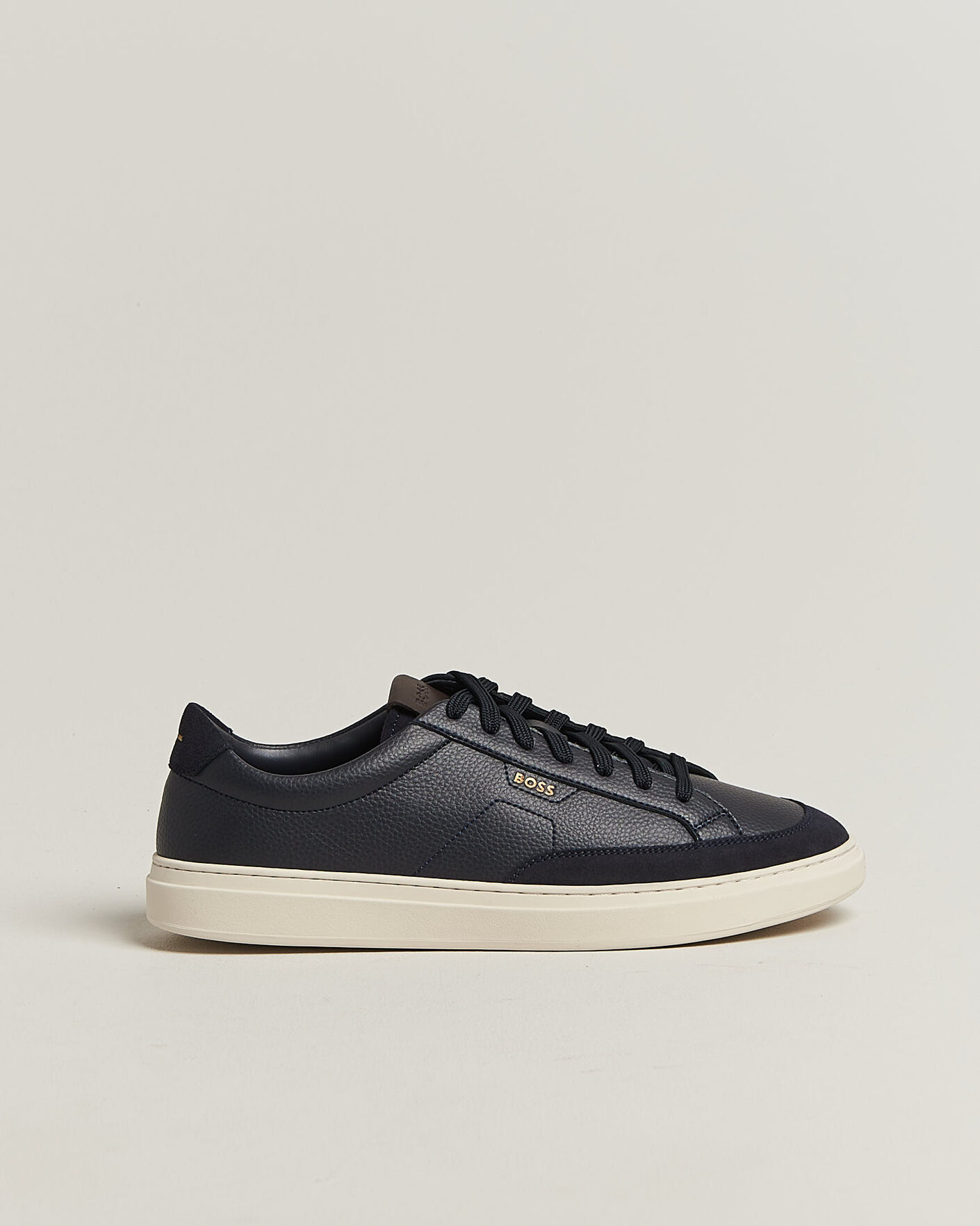 Herr | Sneakers | BOSS BLACK | Kieran Leather/Suede Sneaker Dark Blue