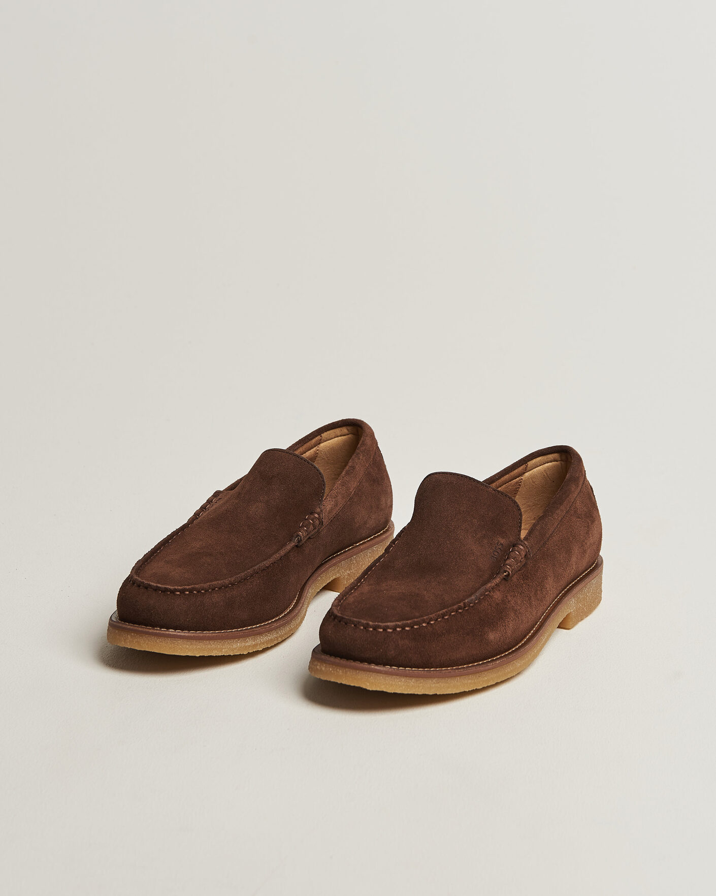 Herr | Loafers | BOSS BLACK | Kope Suede Moccasin Dark Brown