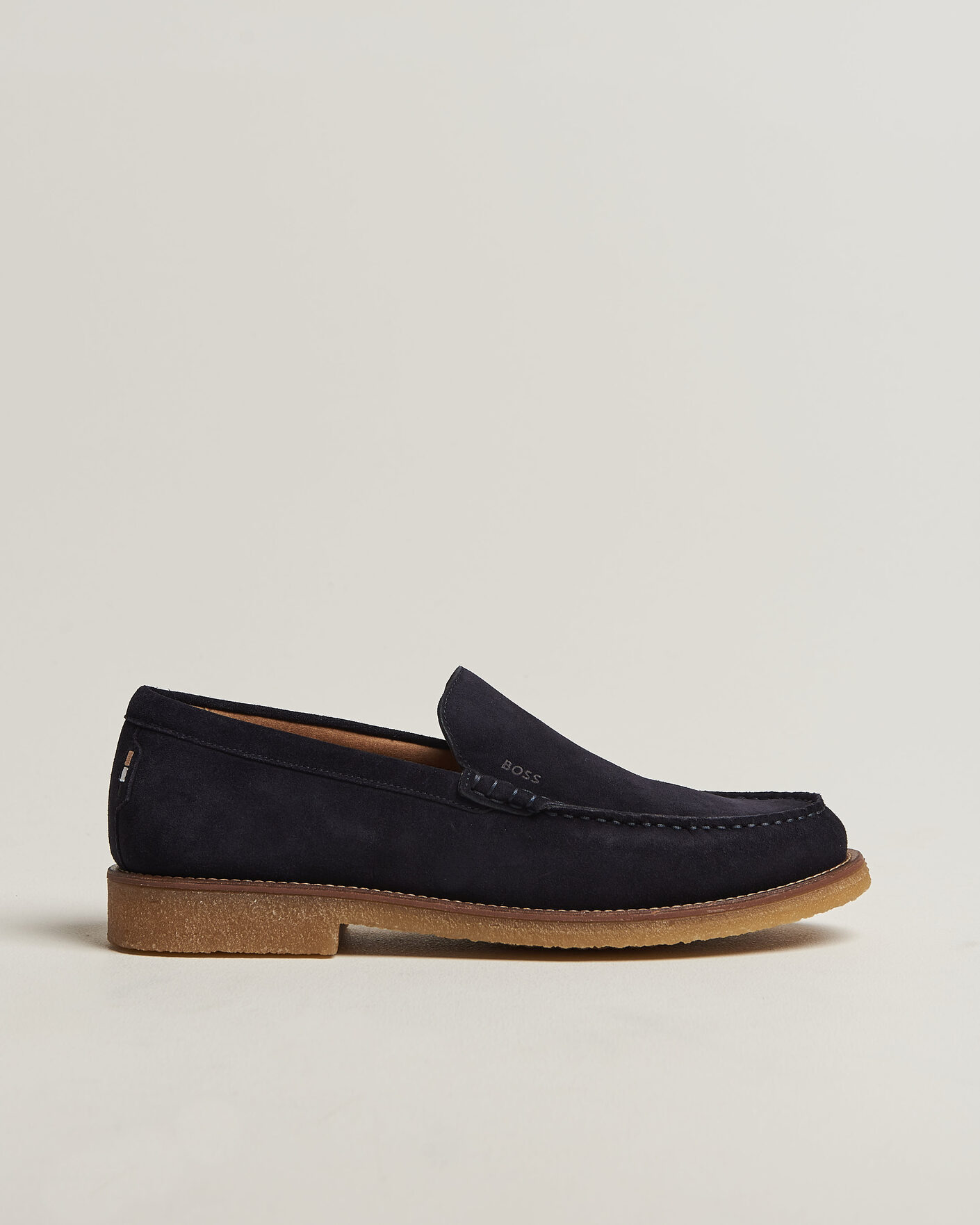 Herr | Loafers | BOSS BLACK | Kope Suede Moccasin Dark Blue