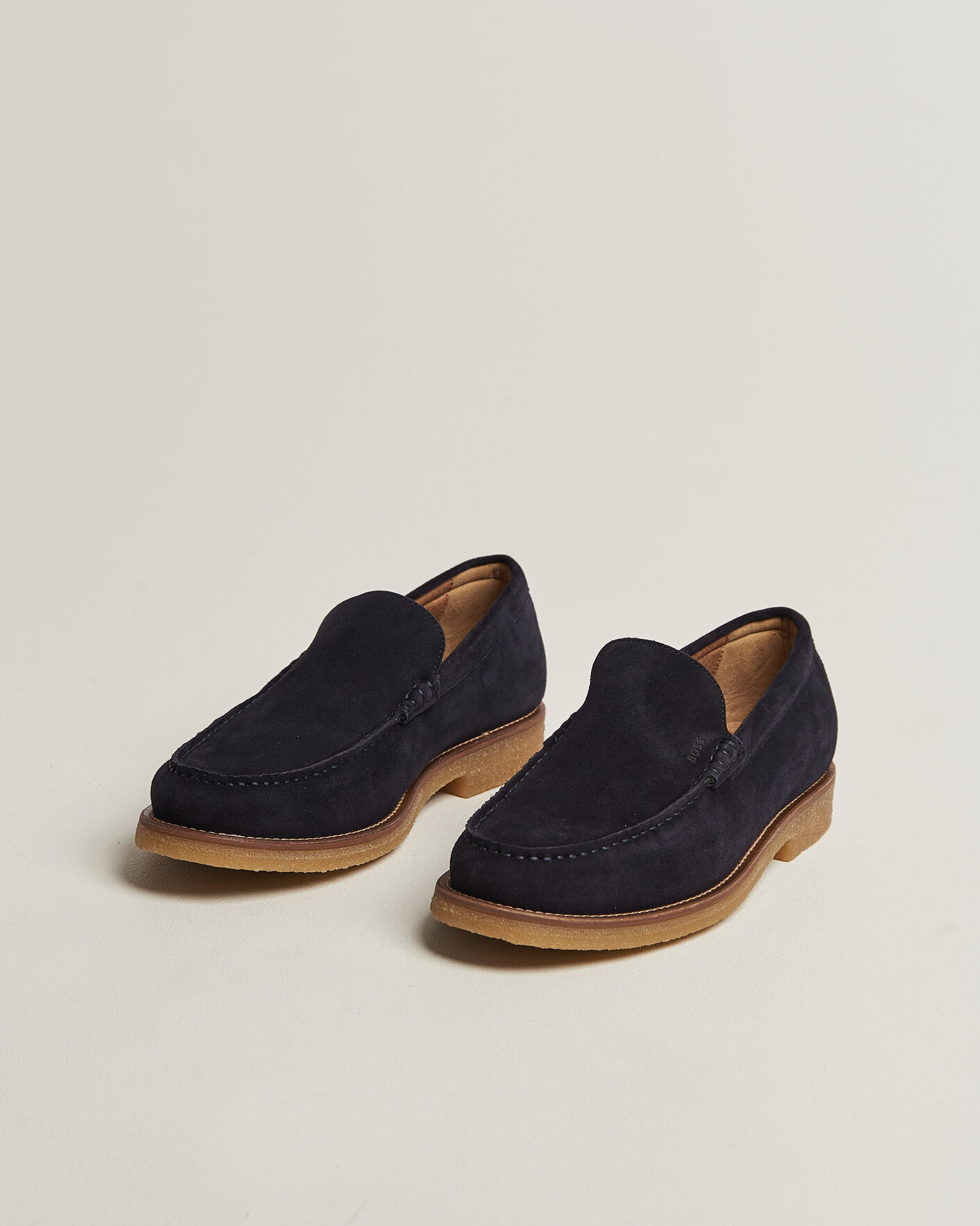 Herr | Loafers | BOSS BLACK | Kope Suede Moccasin Dark Blue