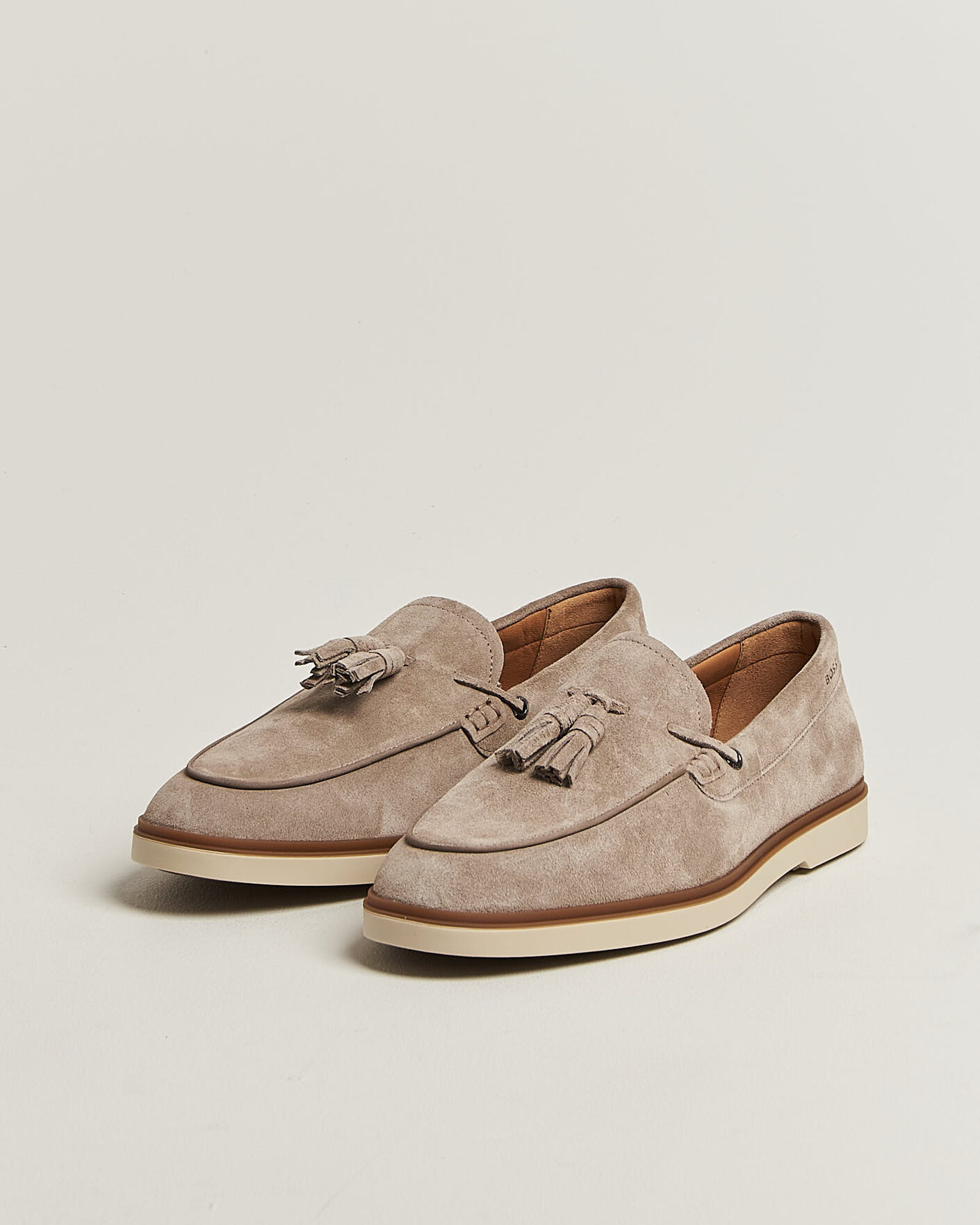 Herr | Loafers | BOSS BLACK | Hedley Suede Tassle Loafer Dark Beige
