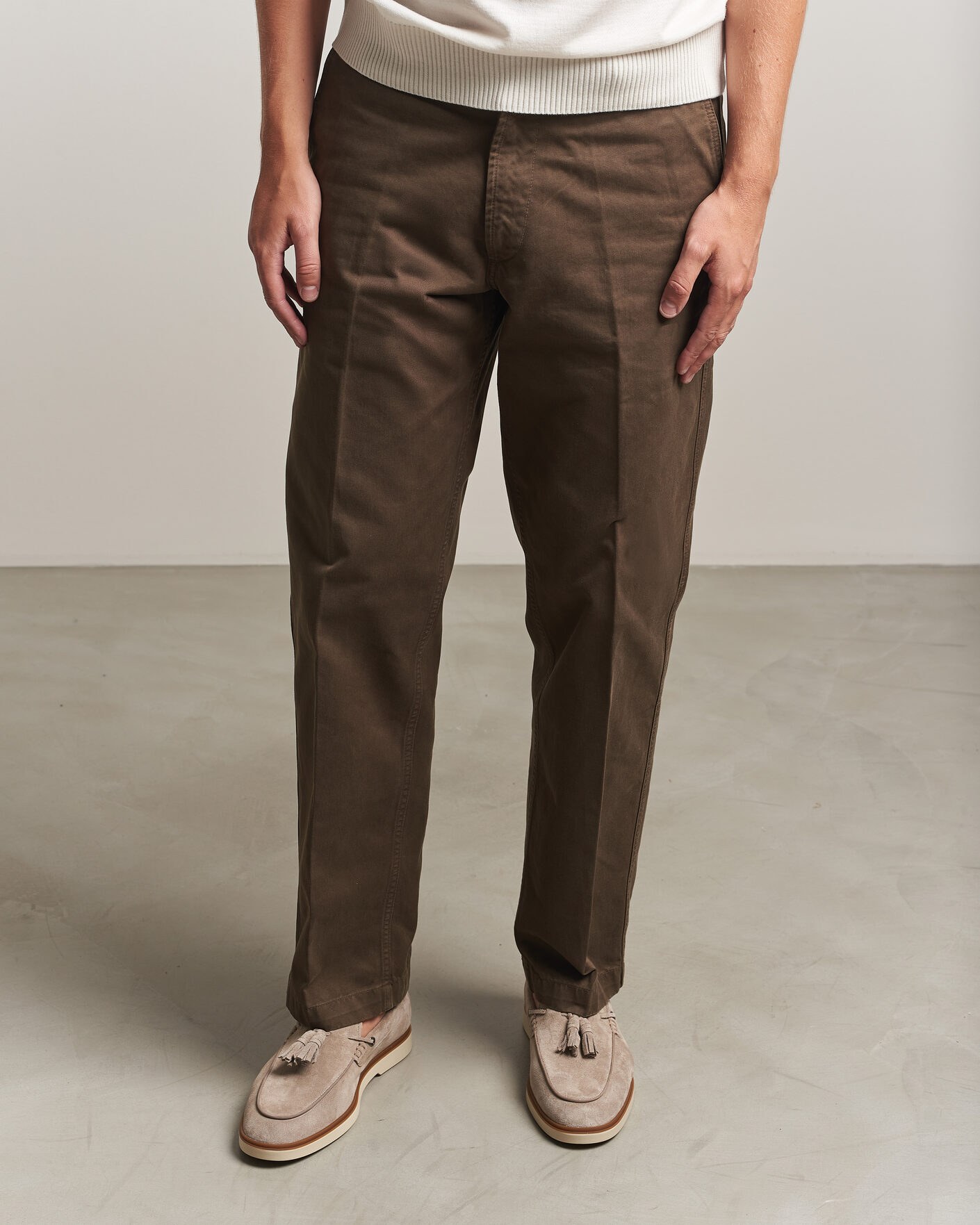 Herr | Loafers | BOSS BLACK | Hedley Suede Tassle Loafer Dark Beige
