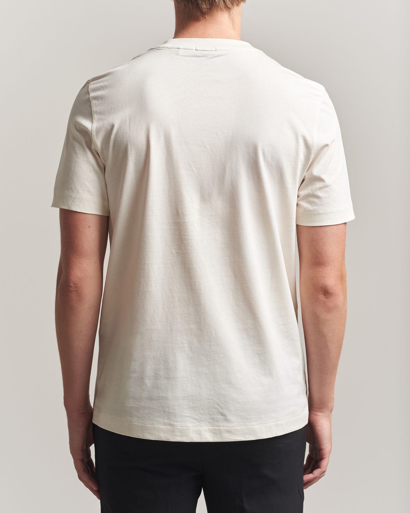 Herr | T-Shirts | BOSS BLACK | Thompson Crew Neck T-Shirt Open White