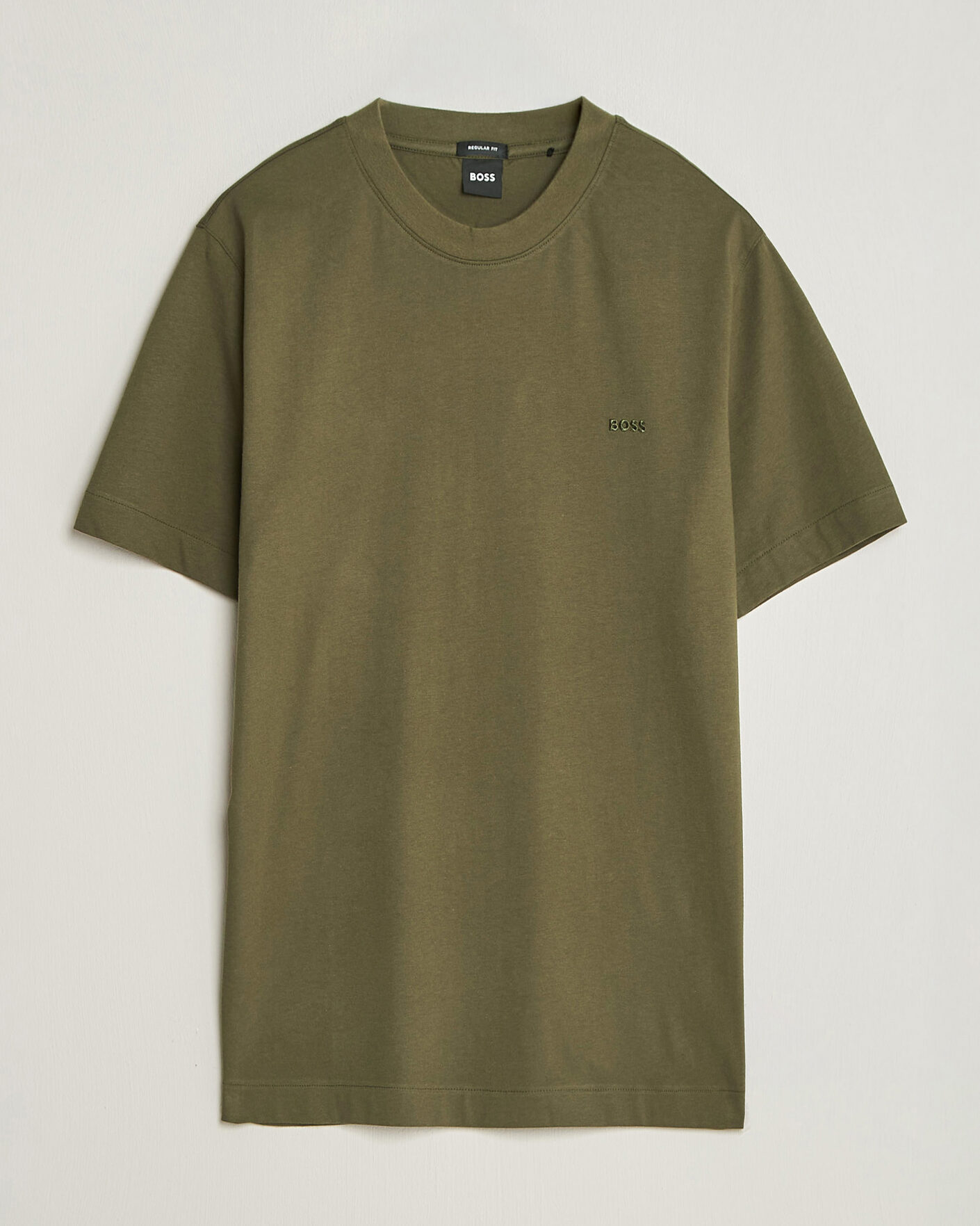 Herr | T-Shirts | BOSS BLACK | Thompson Crew Neck T-Shirt Open Green