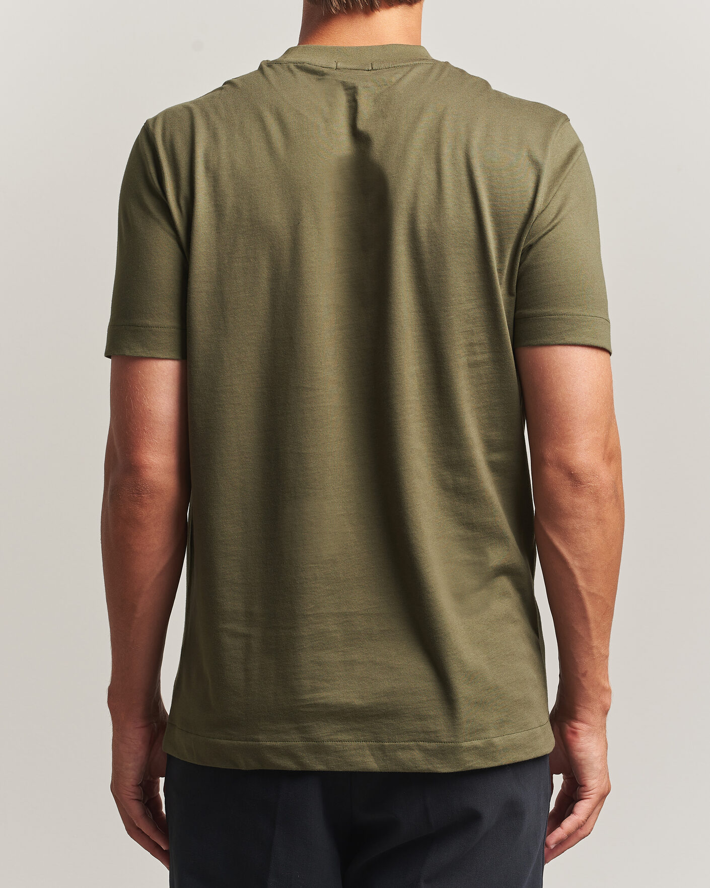 Herr | T-Shirts | BOSS BLACK | Thompson Crew Neck T-Shirt Open Green