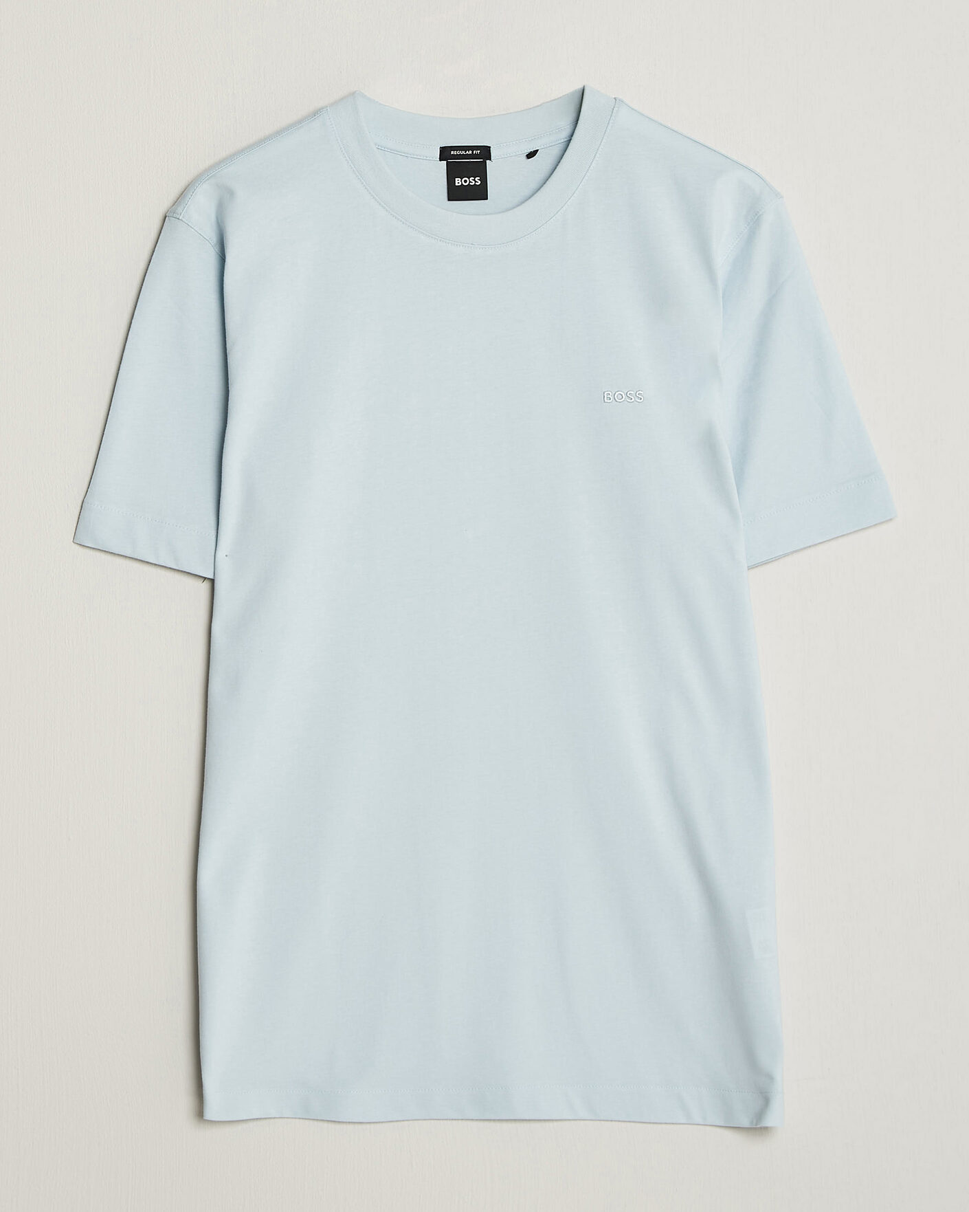 Herr | T-Shirts | BOSS BLACK | Thompson Crew Neck T-Shirt Open Blue