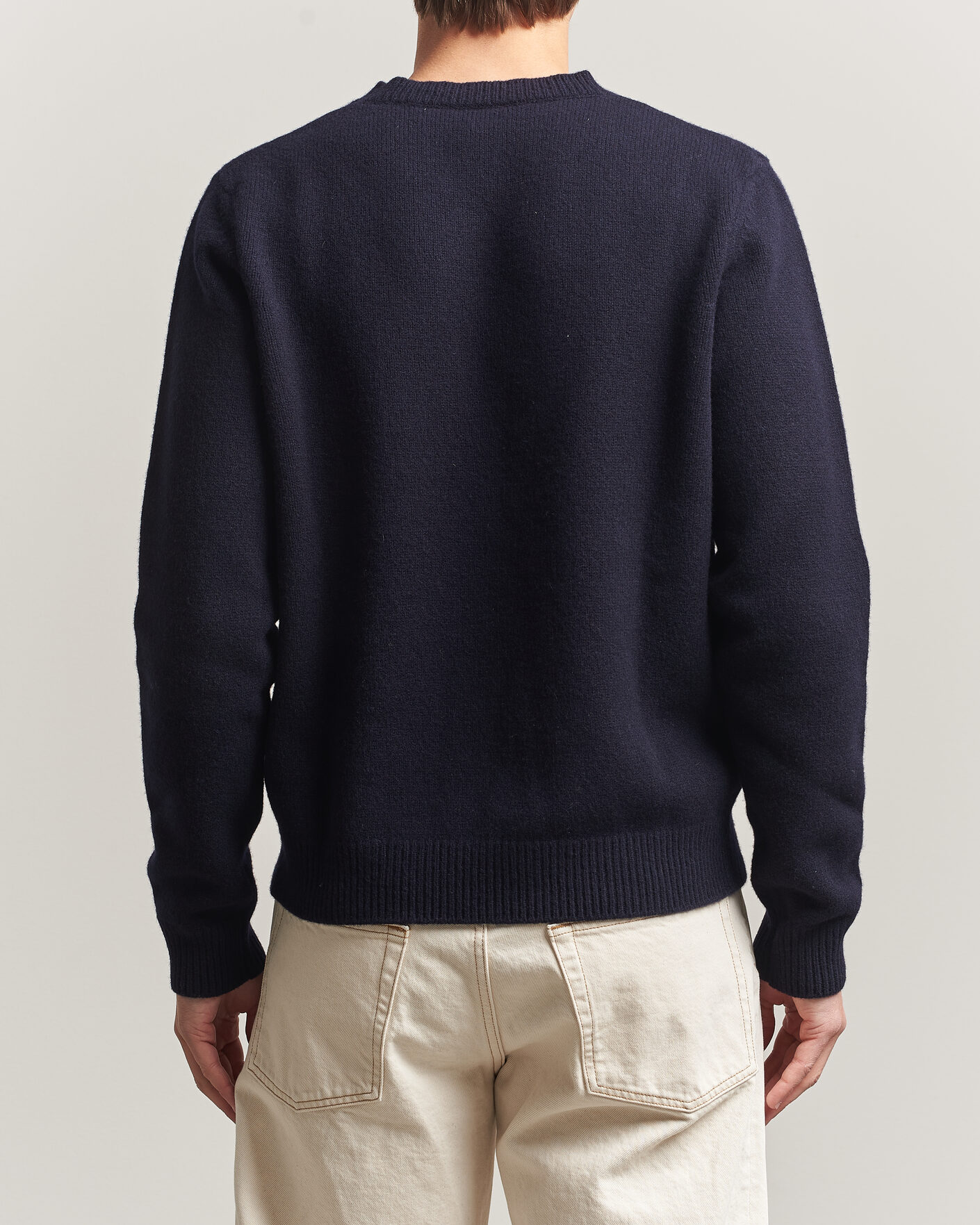Herr | Tröjor | A.P.C. | Edmond Wool Knitted Sweater Dark Navy