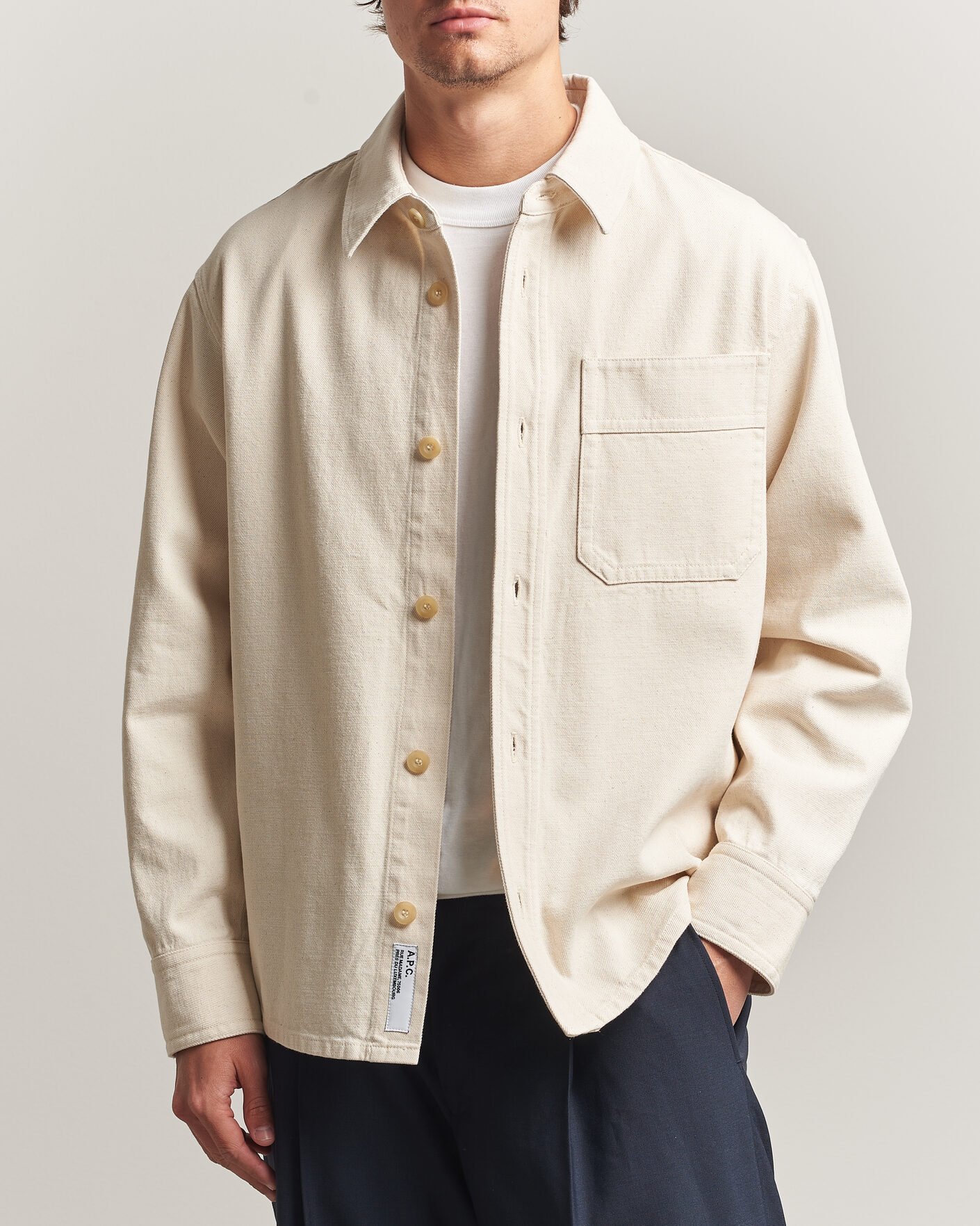 Herr | Skjortor | A.P.C. | Basile Overshirt Off White