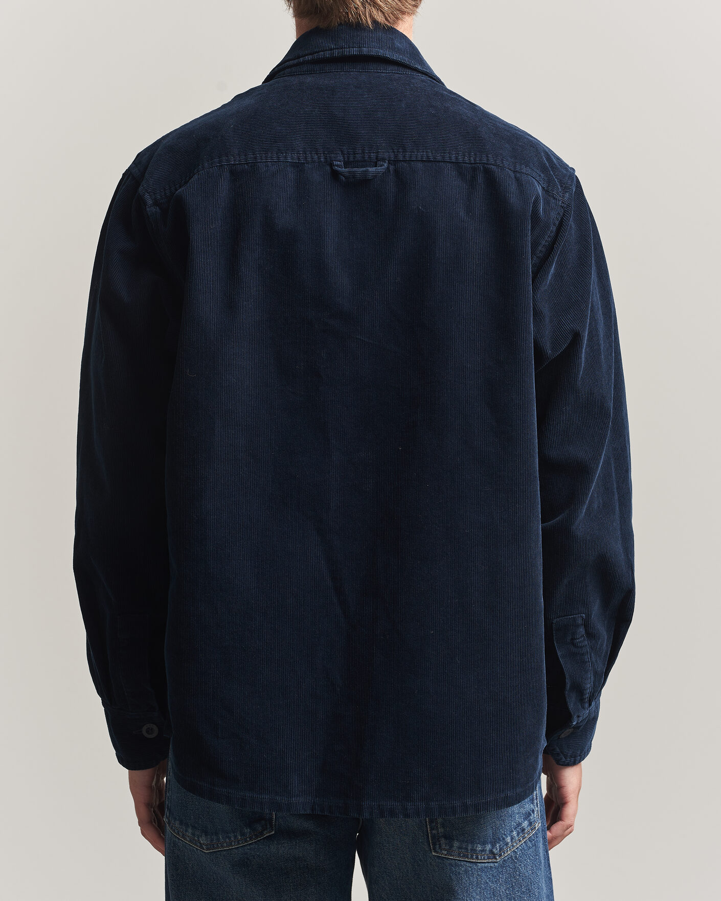 Herr | Skjortor | A.P.C. | Basile Corduroy Overshirt Dark Navy
