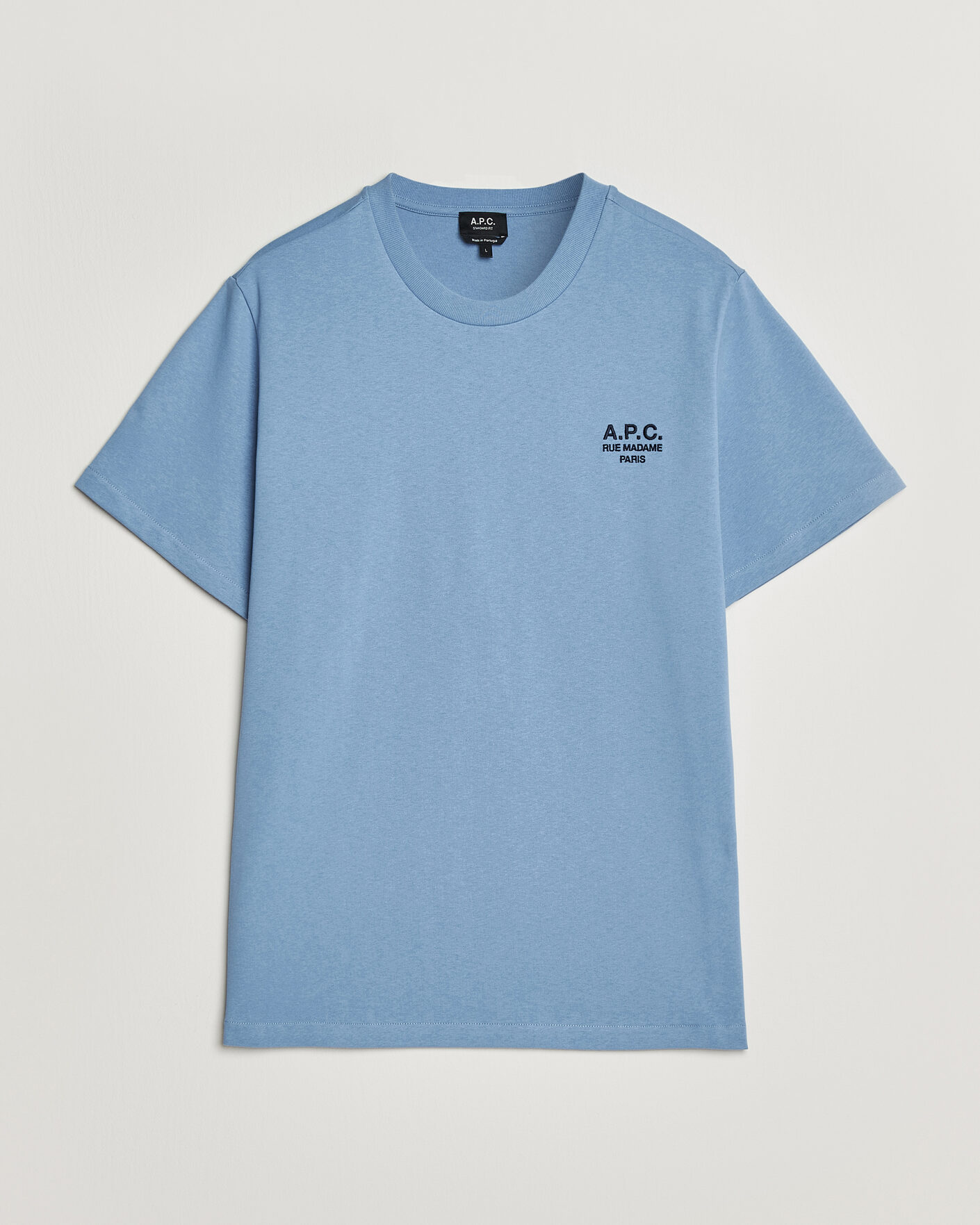 Herr | T-Shirts | A.P.C. | Rue Madame T-Shirt Light Blue