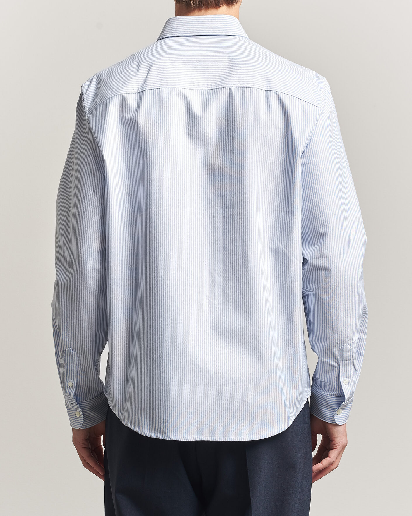 Herr | Skjortor | A.P.C. | Greg Striped Oxford Shirt Blue/White