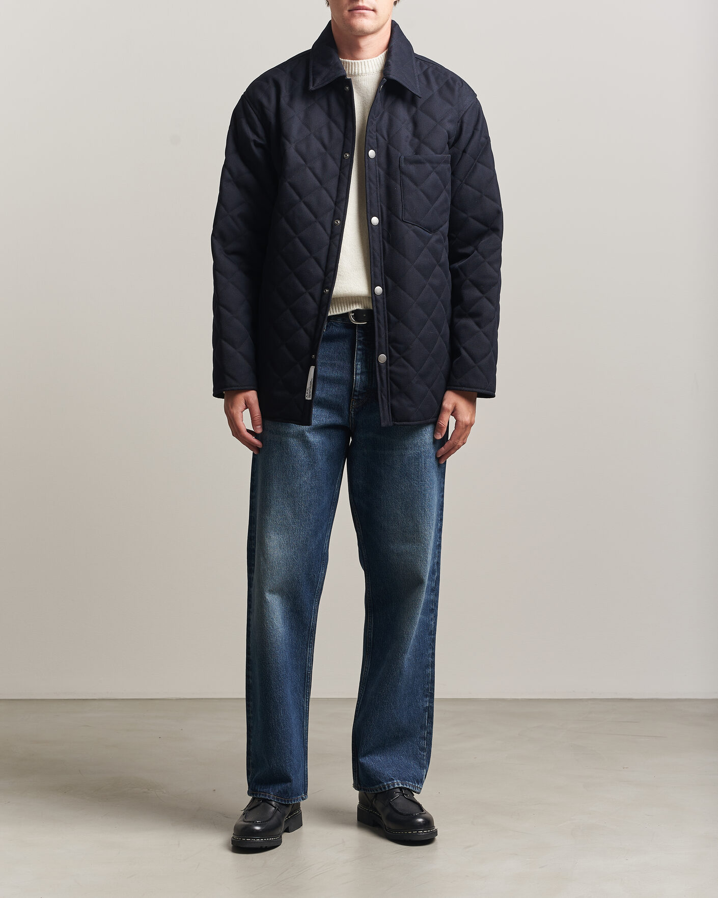 Herr | Jackor | A.P.C. | Georges Quilted Jacket Dark Navy