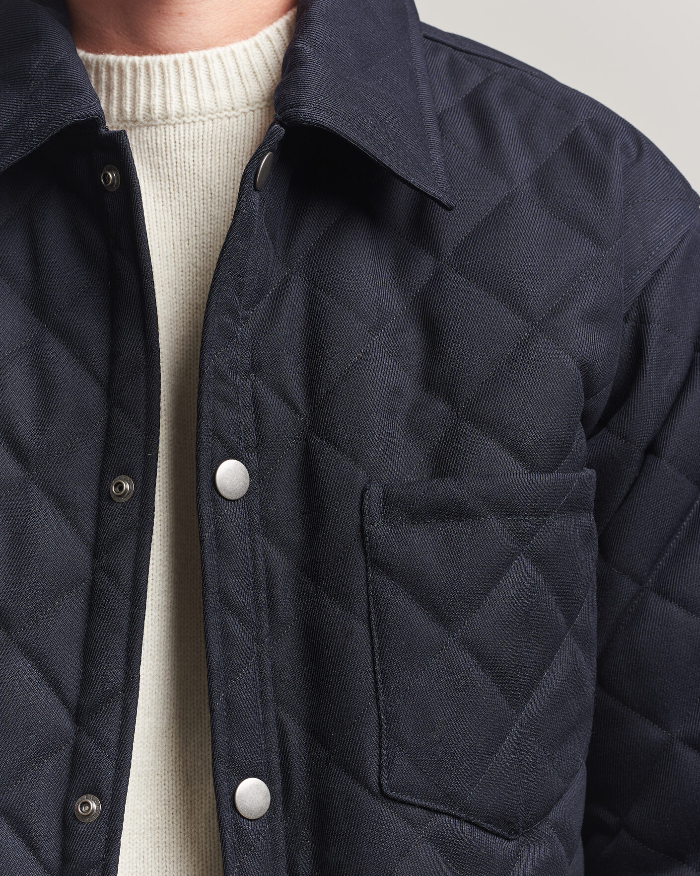 Herr | Jackor | A.P.C. | Georges Quilted Jacket Dark Navy