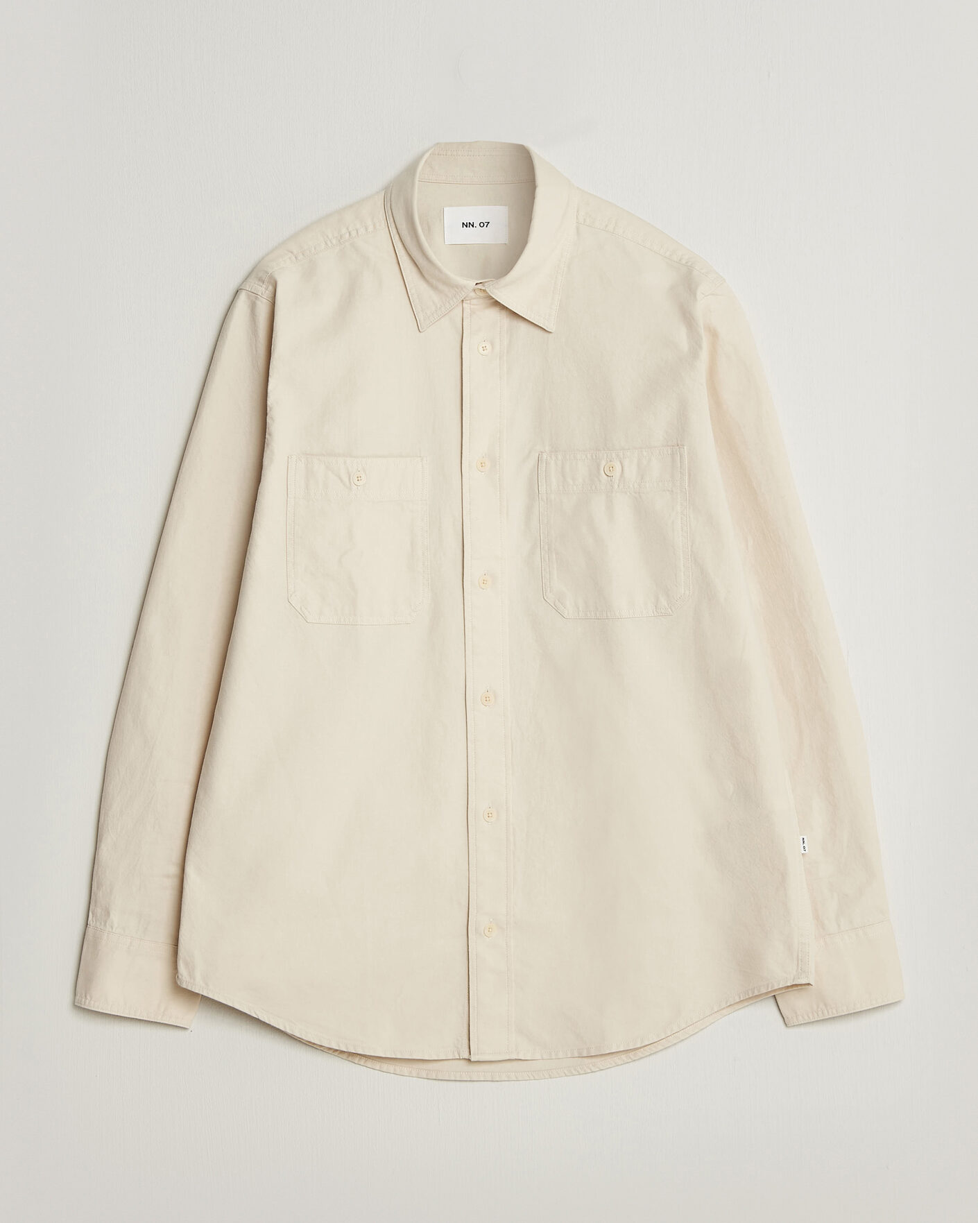 Herr | Skjortor | NN07 | Colby Twill Overshirt Ivory