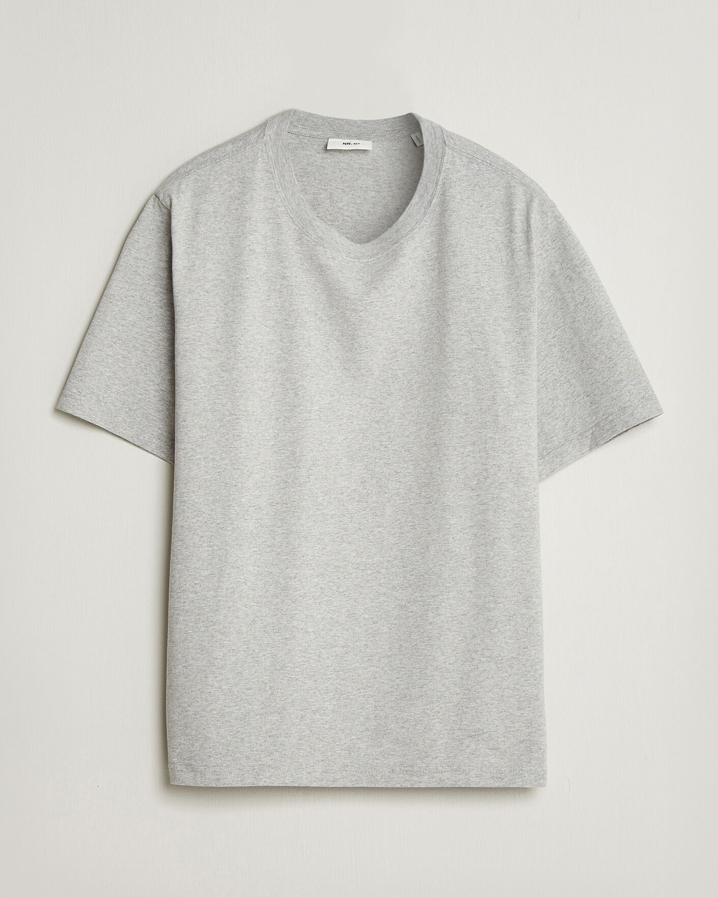 Herr | T-Shirts | NN07 | Jett Printed HQ T-Shirt Grey Melange