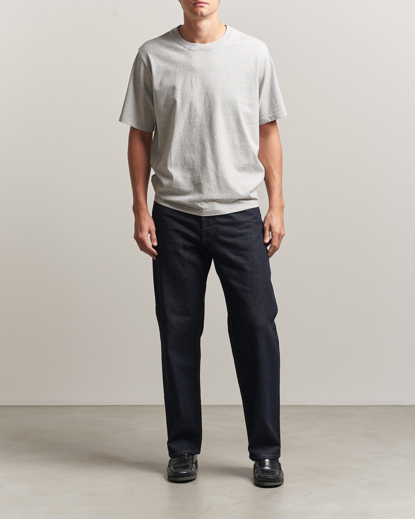 Herr | T-Shirts | NN07 | Jett Printed HQ T-Shirt Grey Melange