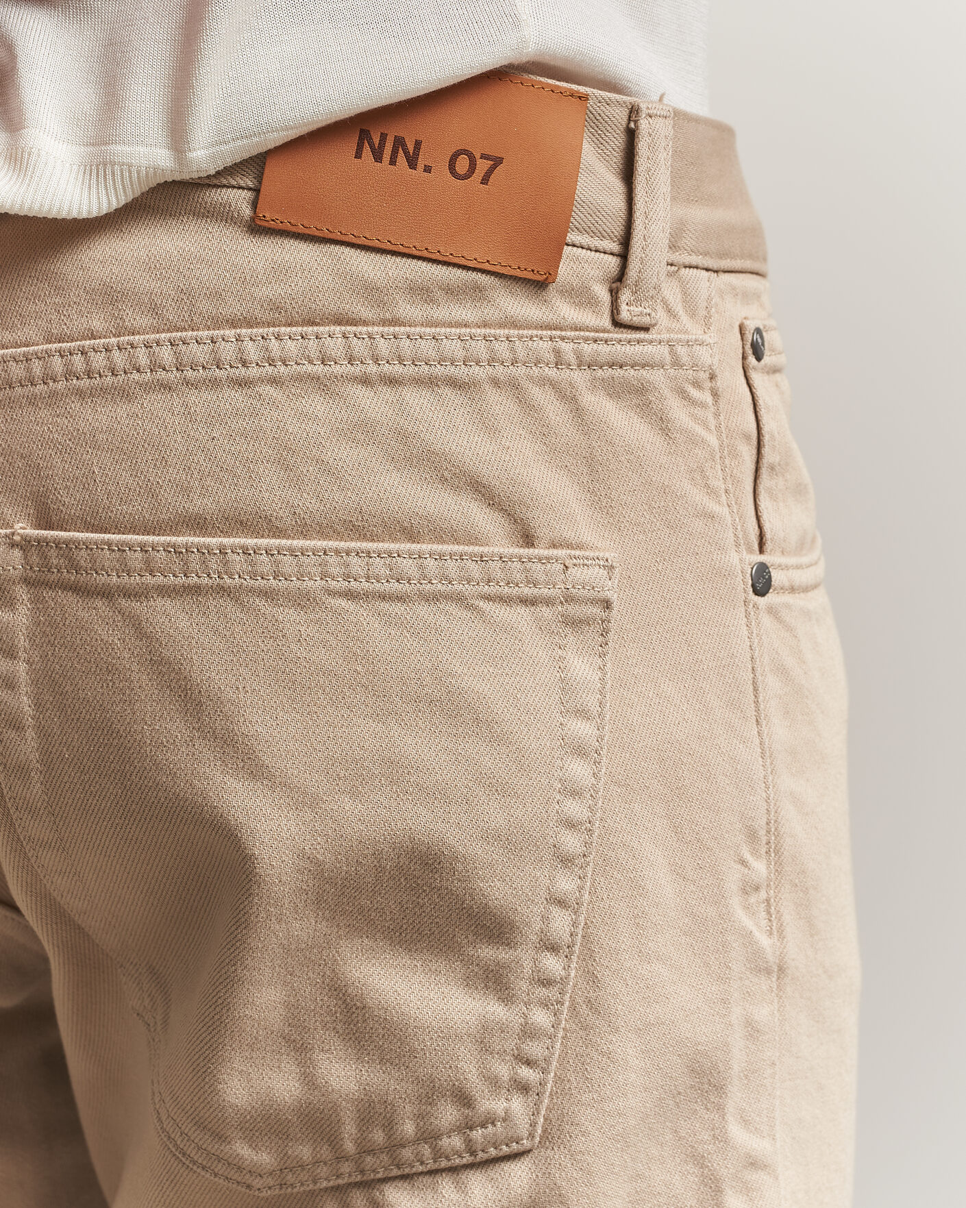 Herr | Byxor | NN07 | Sonny Straight Fit 5-Pocket Pants Oat