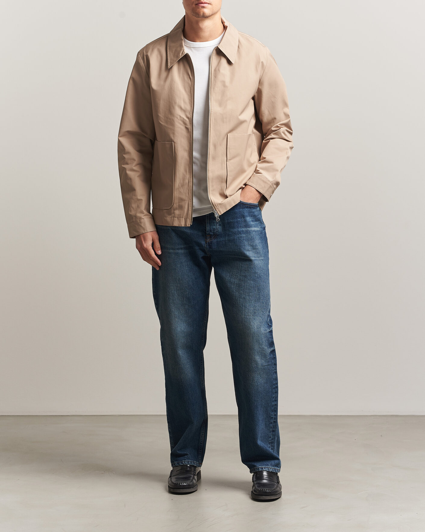 Herr | Jackor | NN07 | Gael Cotton Twill Jacket Desert Khaki