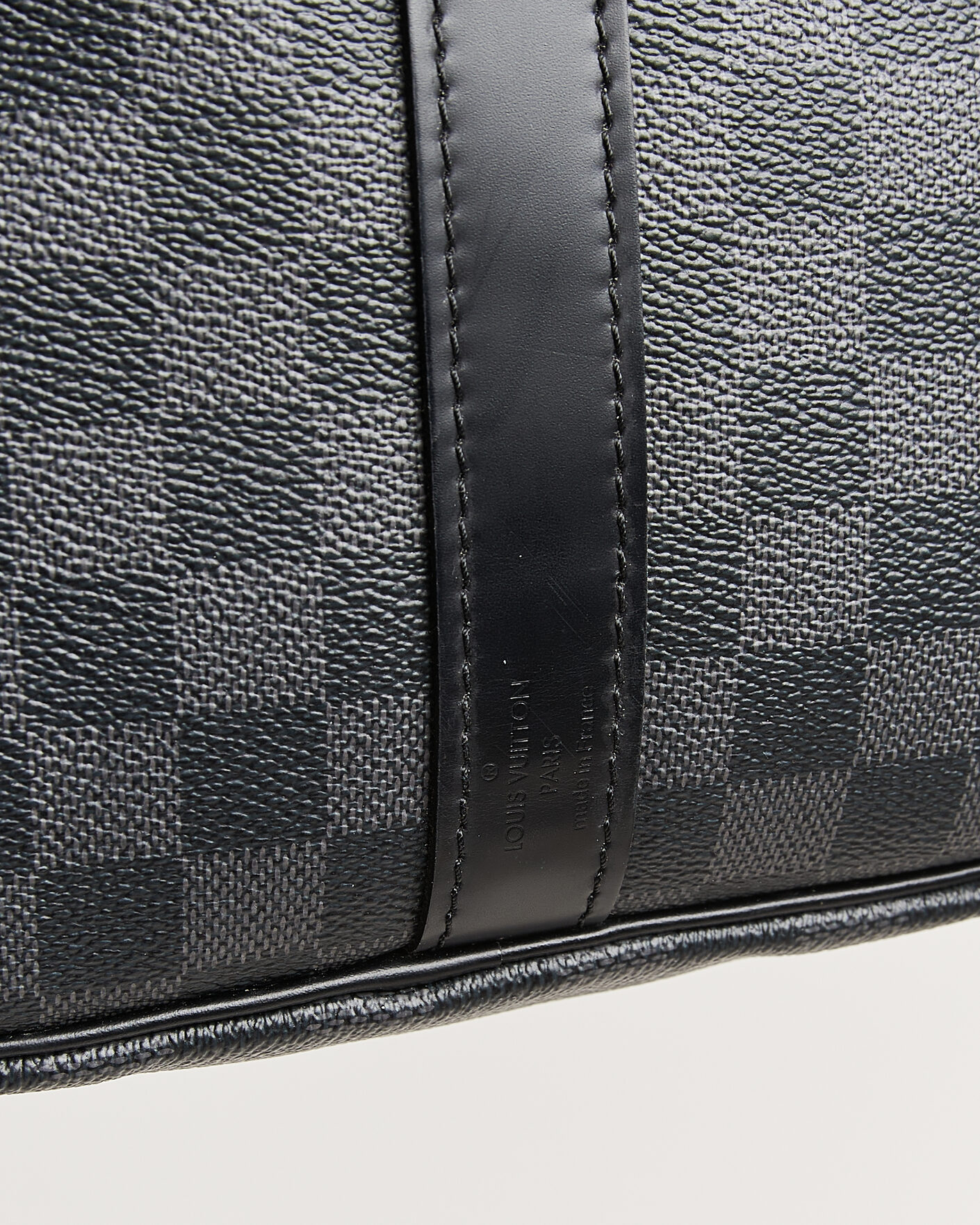Herr | Pre-Owned & Vintage Bags | Louis Vuitton Pre-Owned | Keepall 45 Bandouliére Damier Graphite