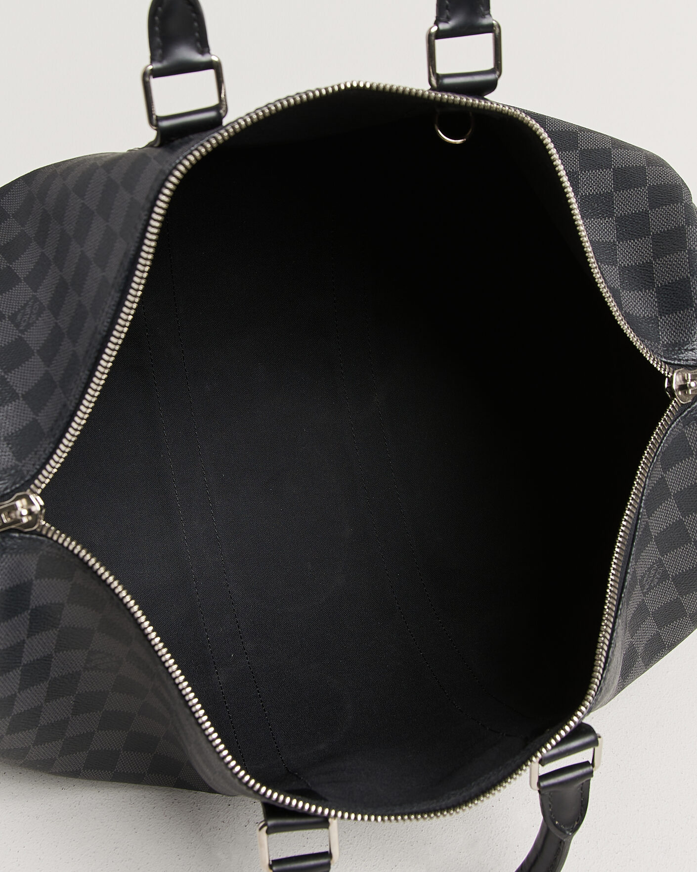 Herr | Pre-Owned & Vintage Bags | Louis Vuitton Pre-Owned | Keepall 45 Bandouliére Damier Graphite