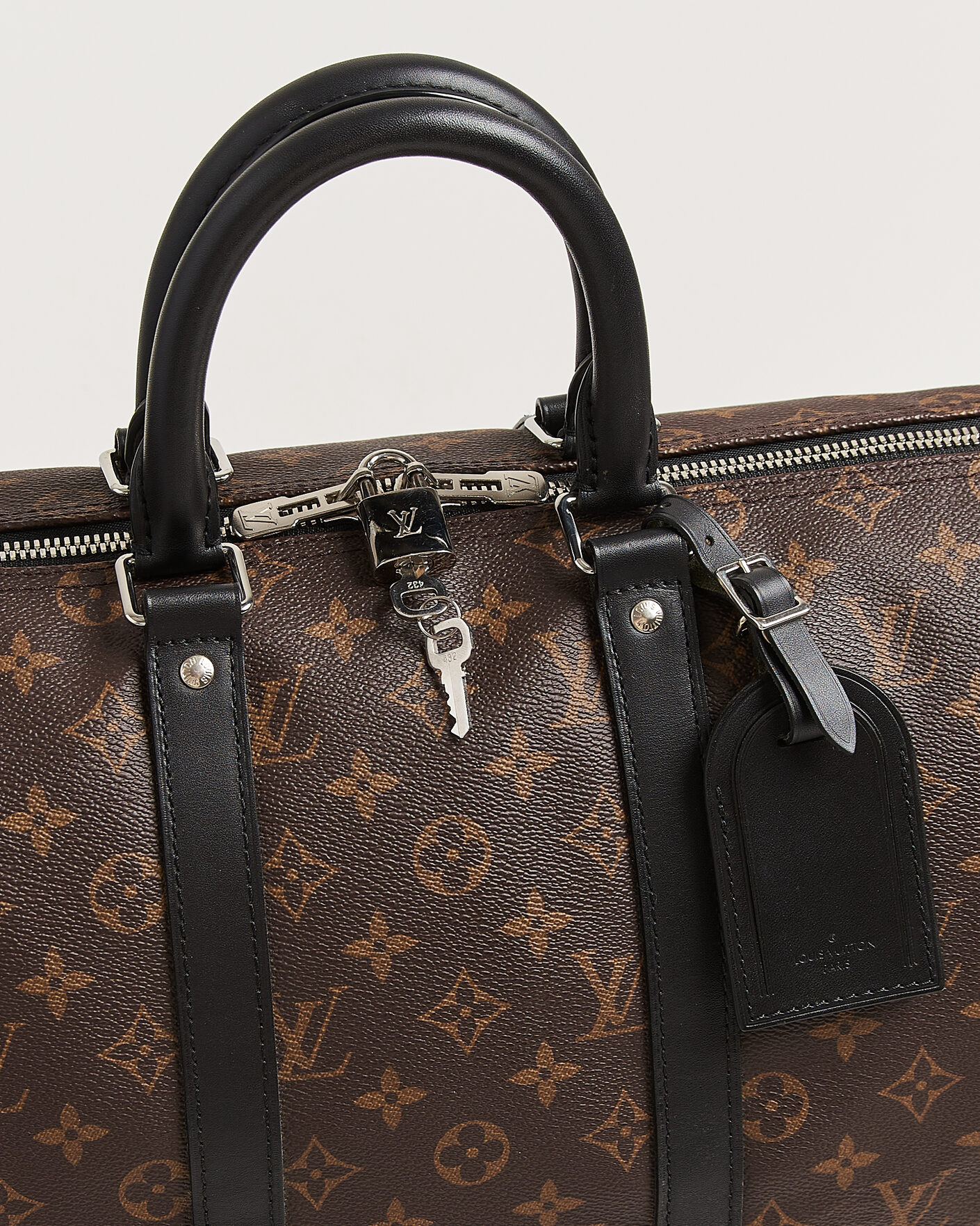 Herr | Pre-Owned & Vintage Bags | Louis Vuitton Pre-Owned | Keepall 45 Bandouliére Monogram Macassar