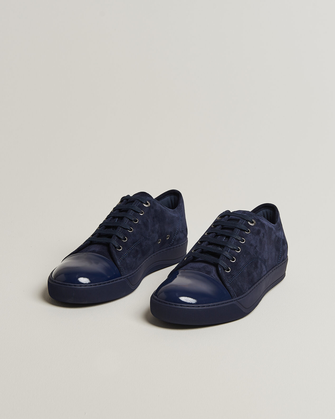 Herr | Sneakers | Lanvin | DBB1 Patent Cap Toe Sneakers Navy/Navy