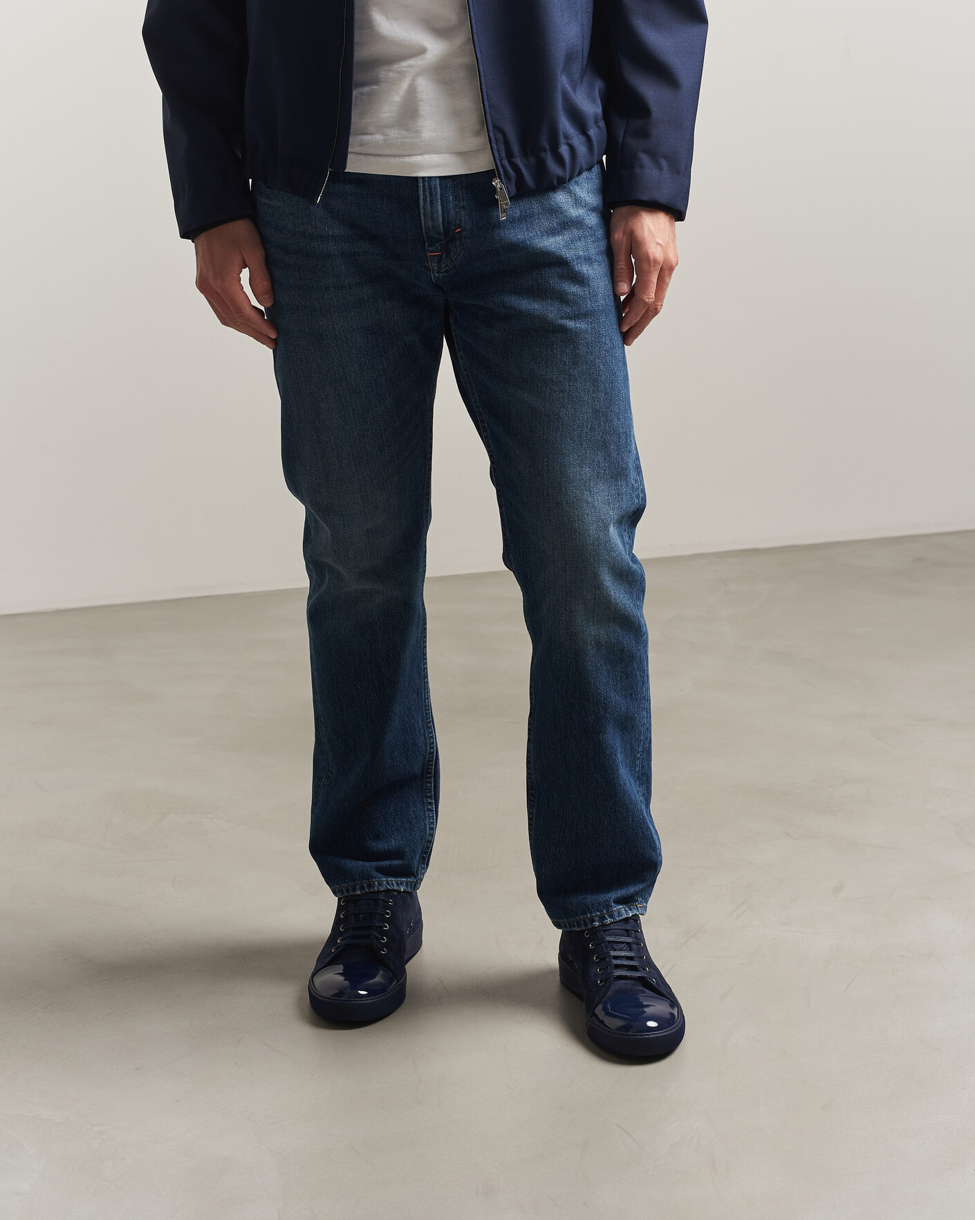 Herr | Sneakers | Lanvin | DBB1 Patent Cap Toe Sneakers Navy/Navy