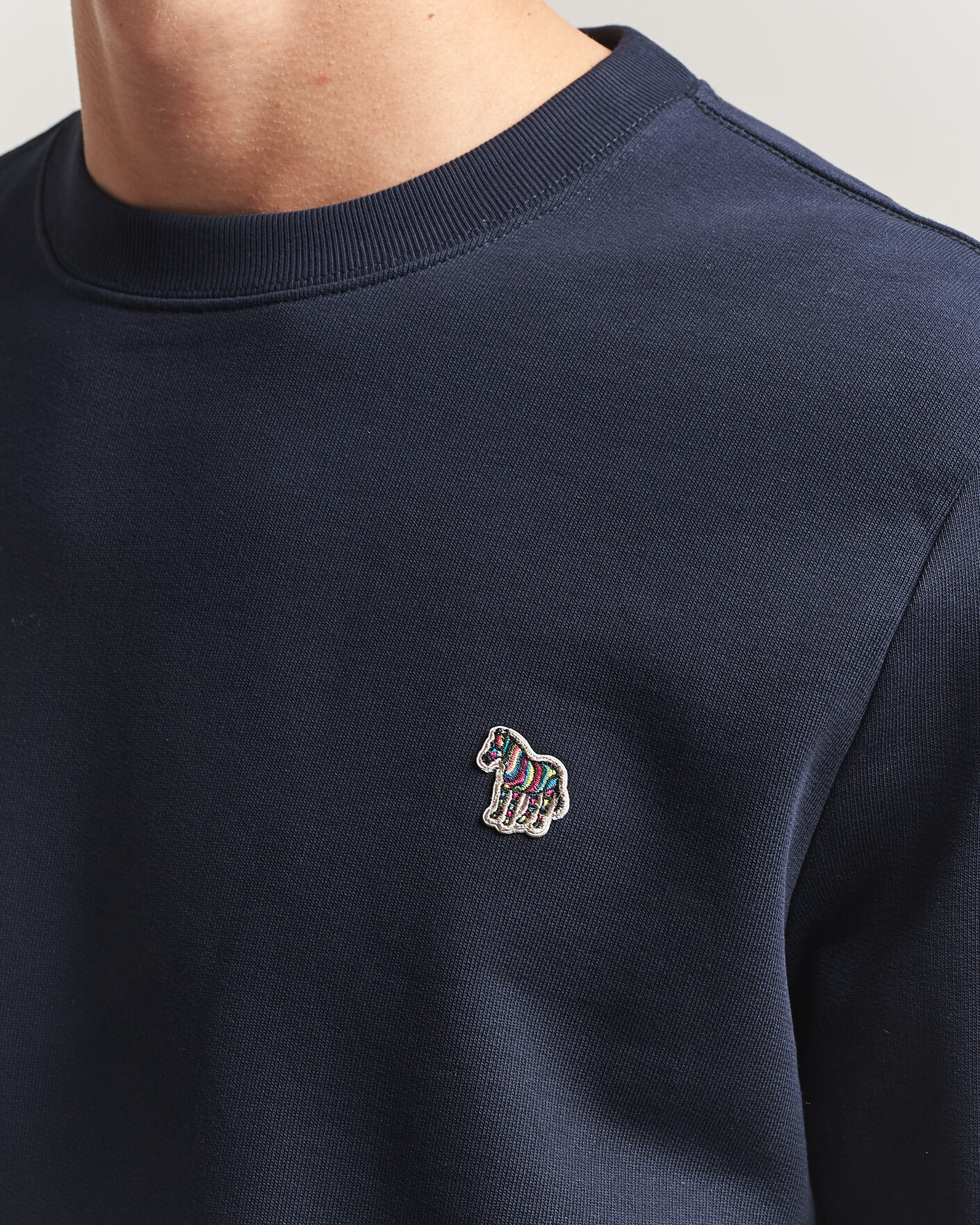 Herr | Tröjor | PS Paul Smith | Zebra Organic Cotton Sweatshirt Navy