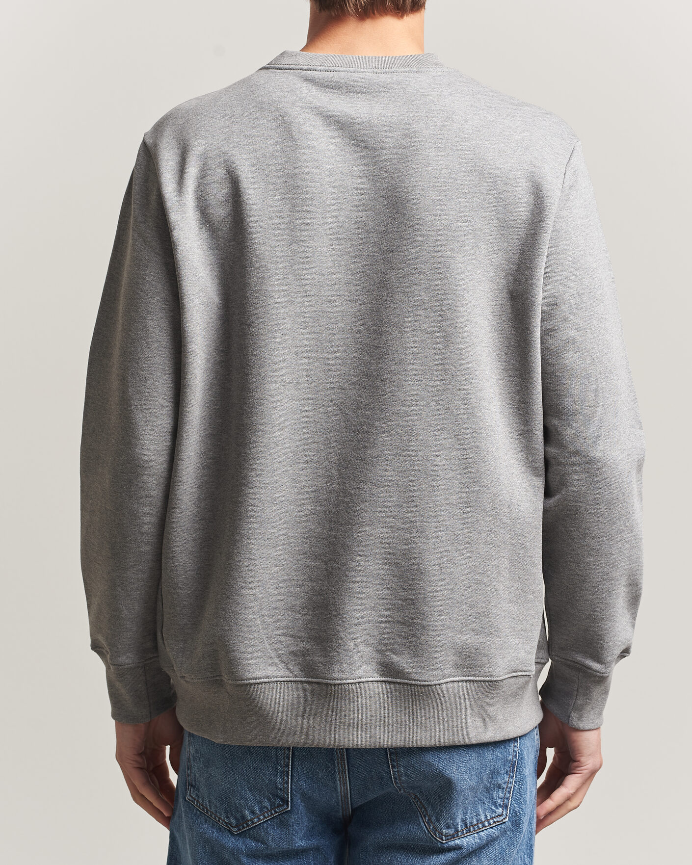 Herr | Tröjor | PS Paul Smith | Zebra Organic Cotton Sweatshirt Grey Melange