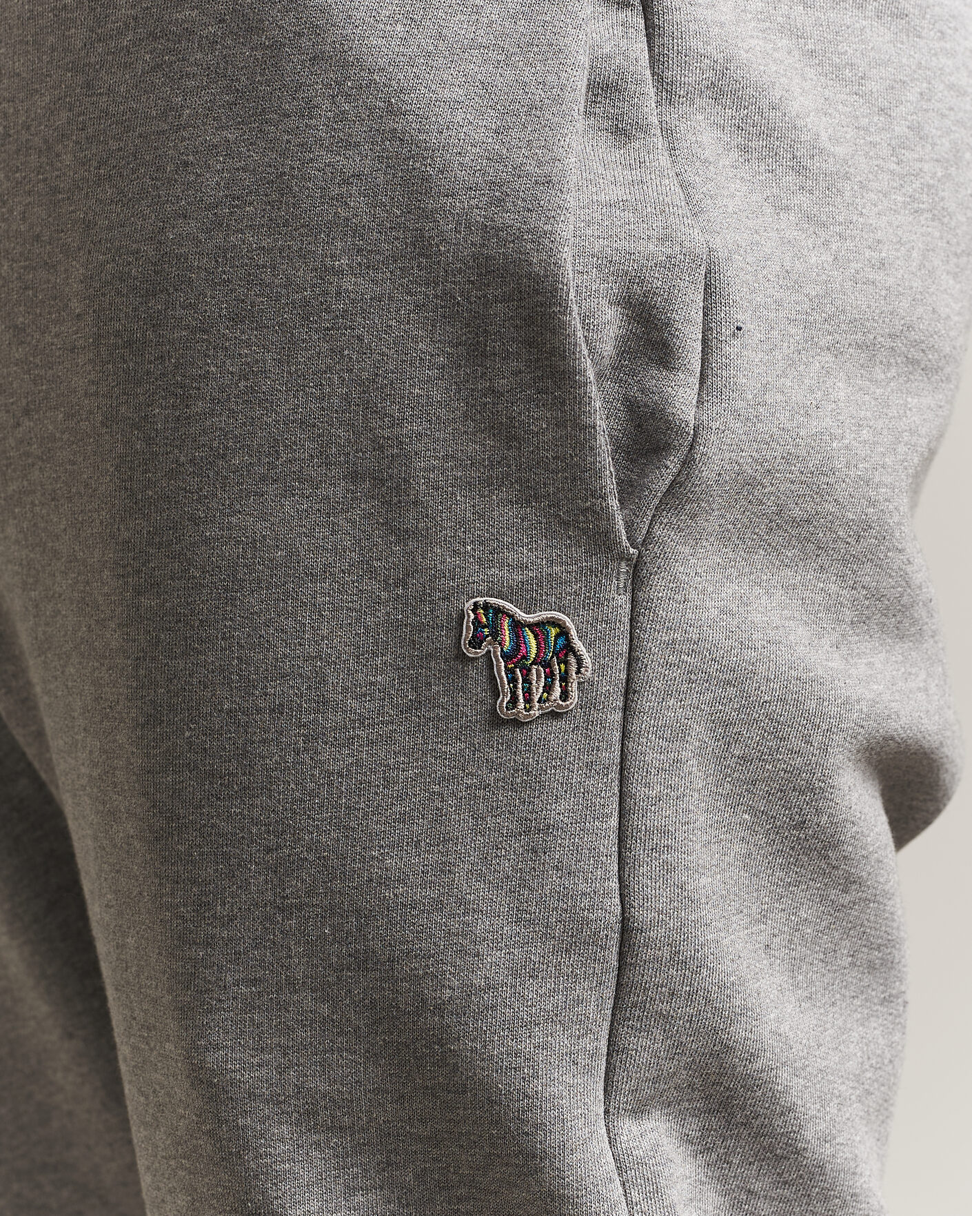 Herr | Byxor | PS Paul Smith | Zebra Organic Cotton Sweatpants Grey Melange