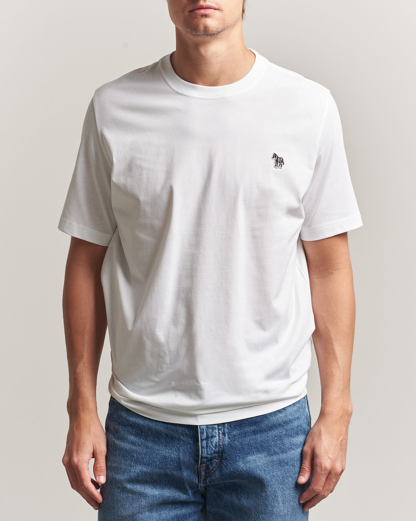 Herr | T-Shirts | PS Paul Smith | Organic Cotton Zebra T-Shirt White