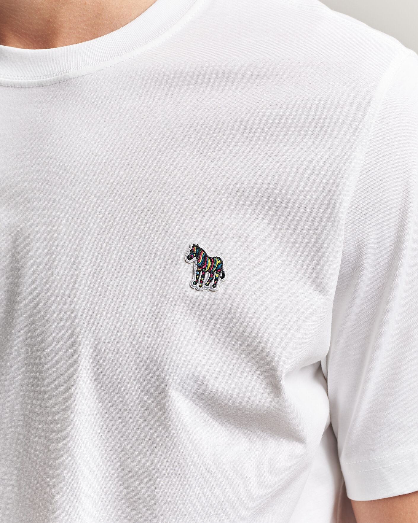 Herr | T-Shirts | PS Paul Smith | Organic Cotton Zebra T-Shirt White